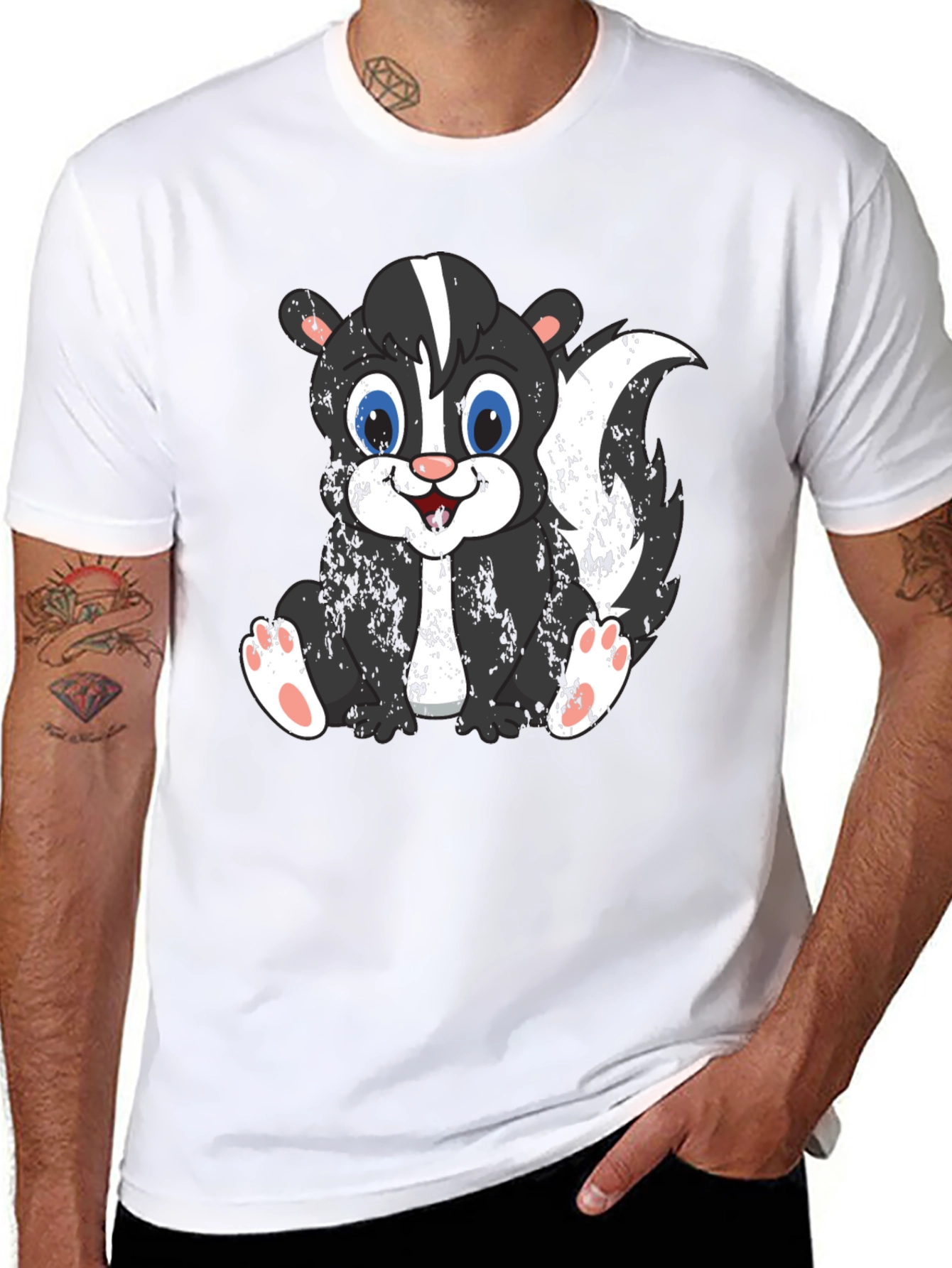 Cute Skunk Graphic Tee - Soft Cotton Blend