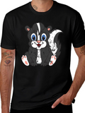 Cute Skunk Graphic Tee - Soft Cotton Blend