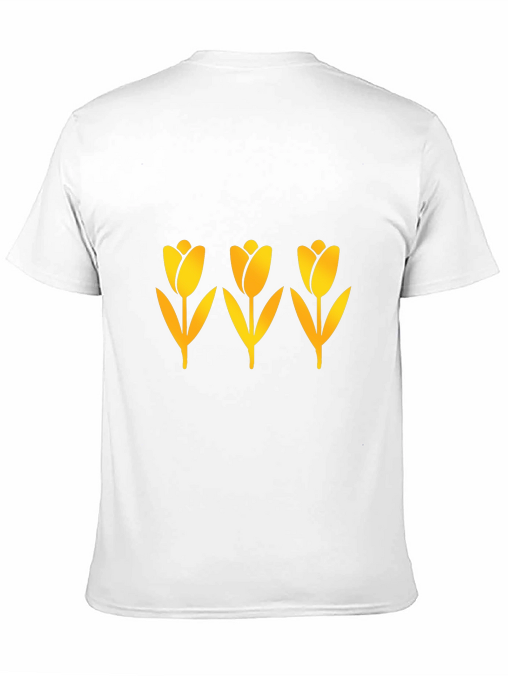 Mens Black Tulip Graphic Tee