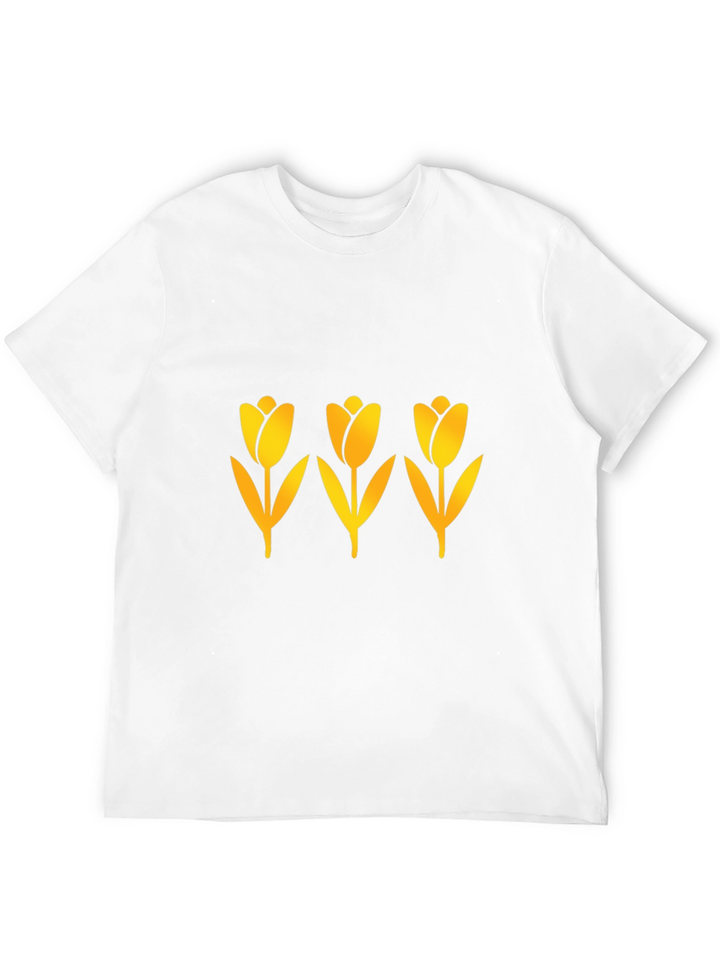 Mens Black Tulip Graphic Tee