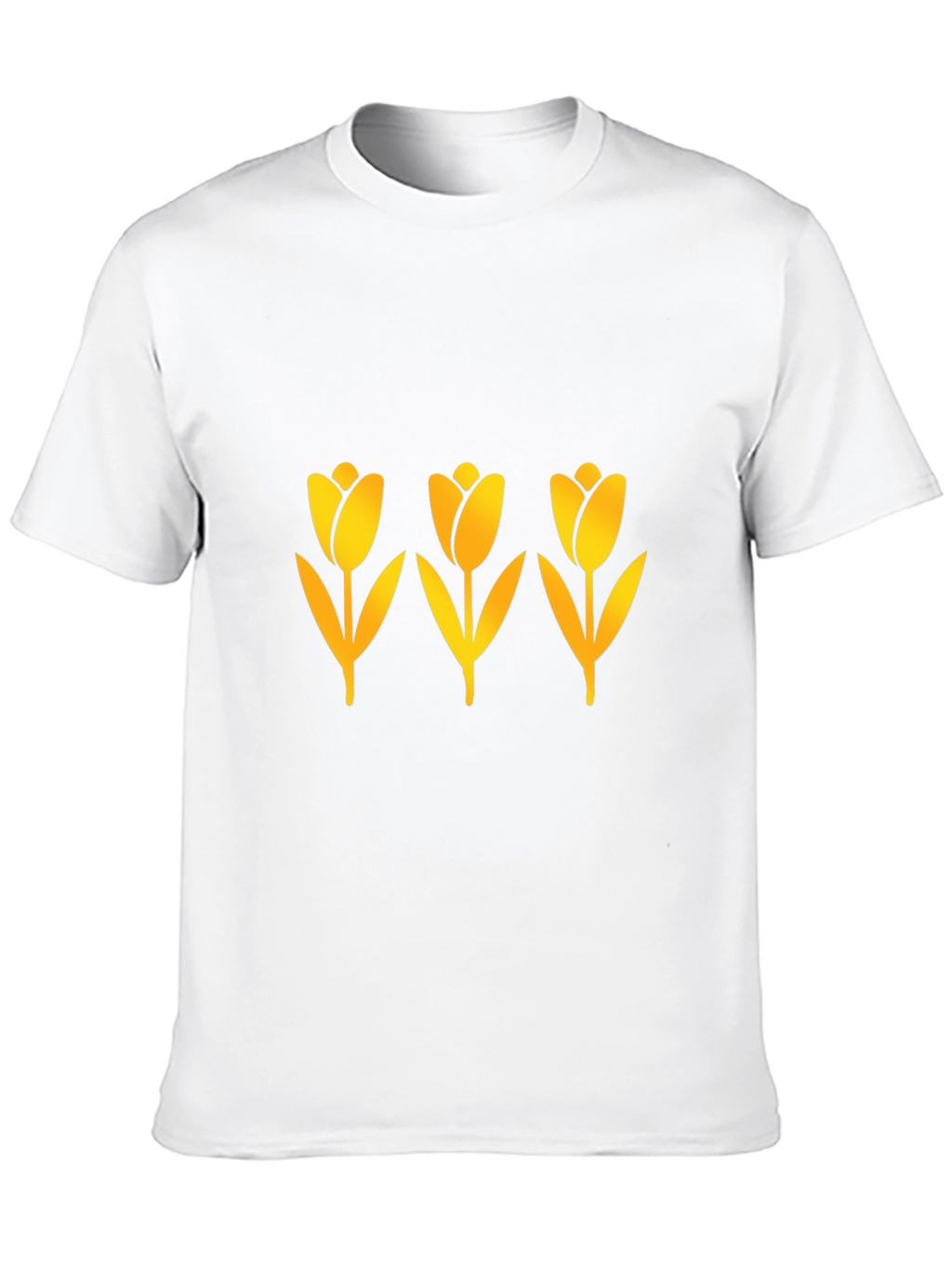 Mens Black Tulip Graphic Tee