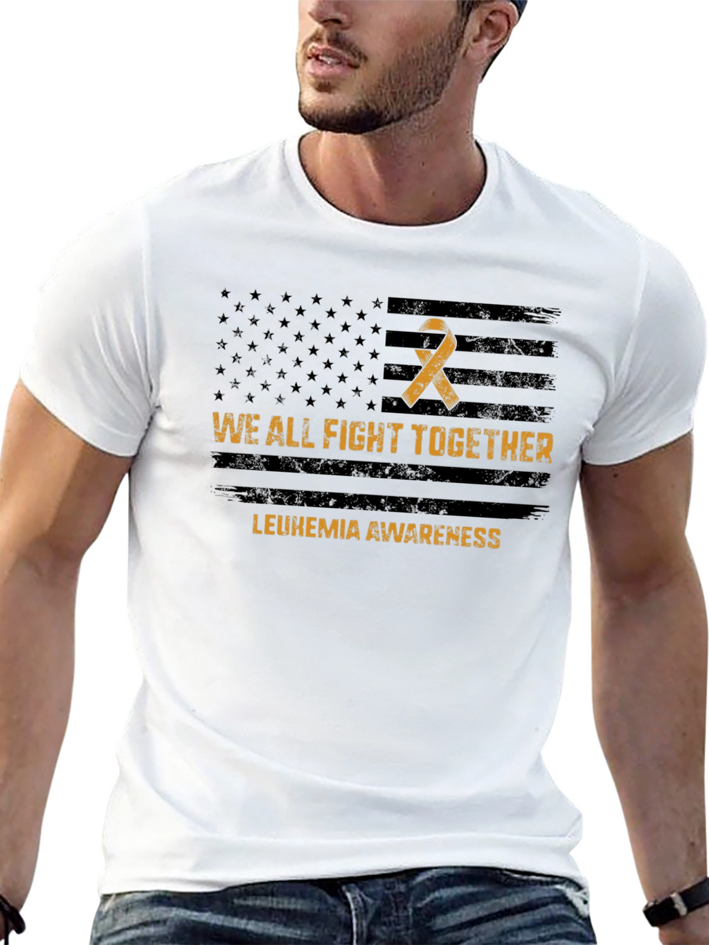Leukemia Awareness T-Shirt - We All Fight Together Tee