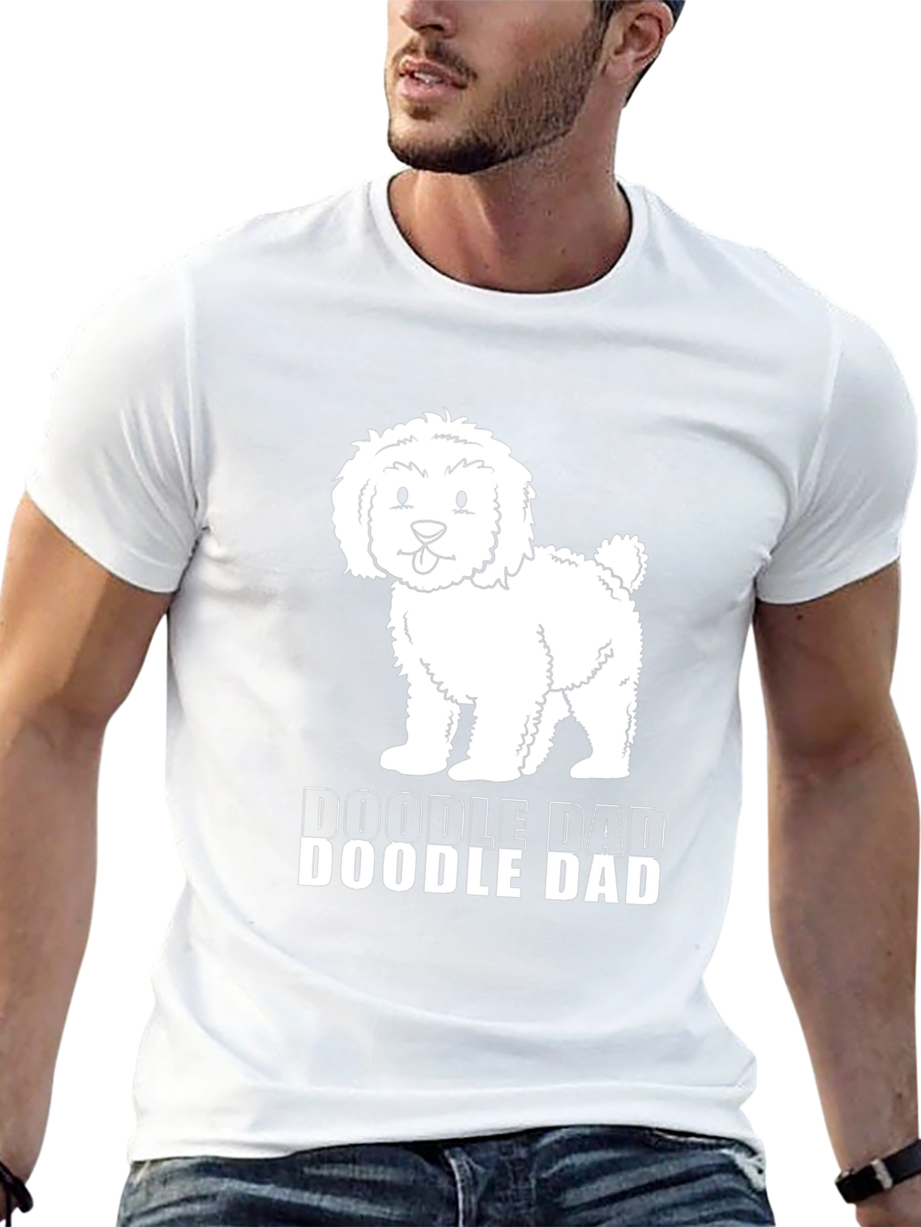 Doodle Dad Black T-Shirt