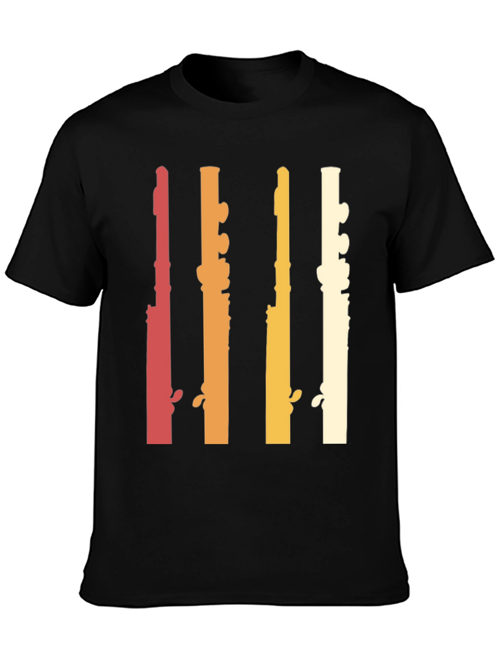 Retro Flute Musician T-Shirt