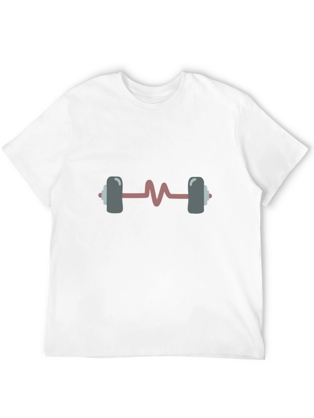 Heartbeat Barbell T-Shirt - Gym Life