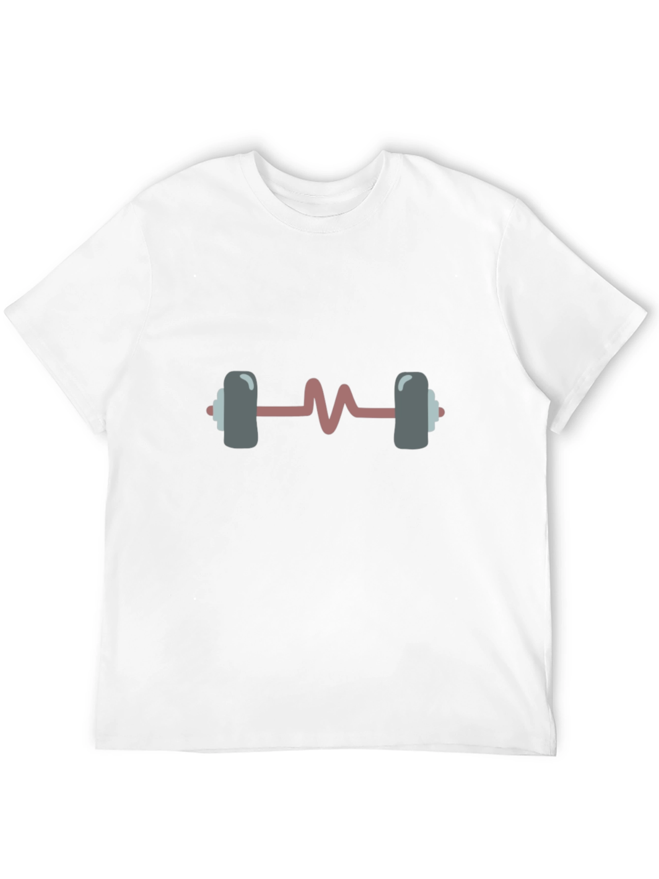 Heartbeat Barbell T-Shirt - Gym Life