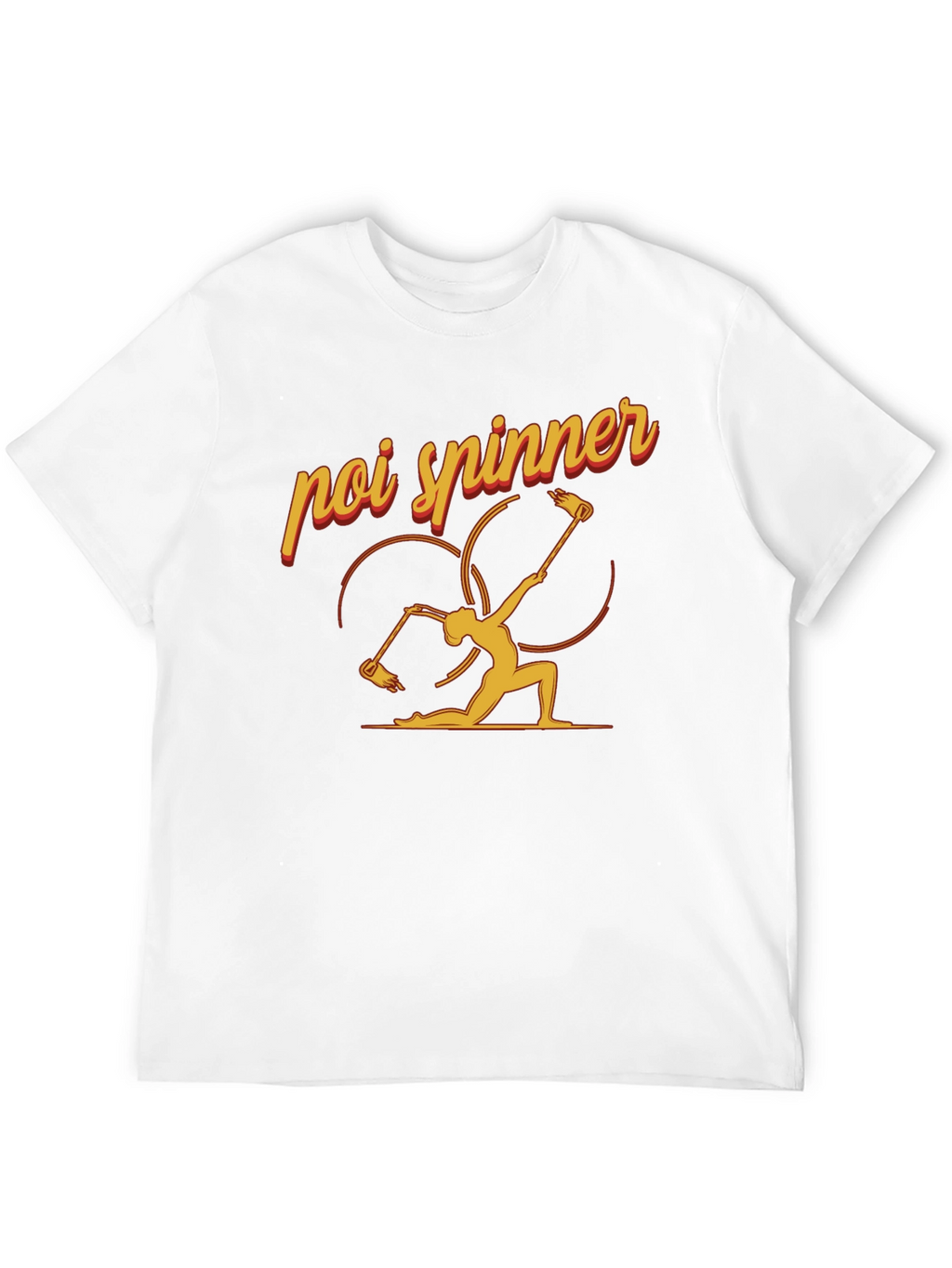 Poi Spinner Graphic Tee - Black Cotton T-Shirt