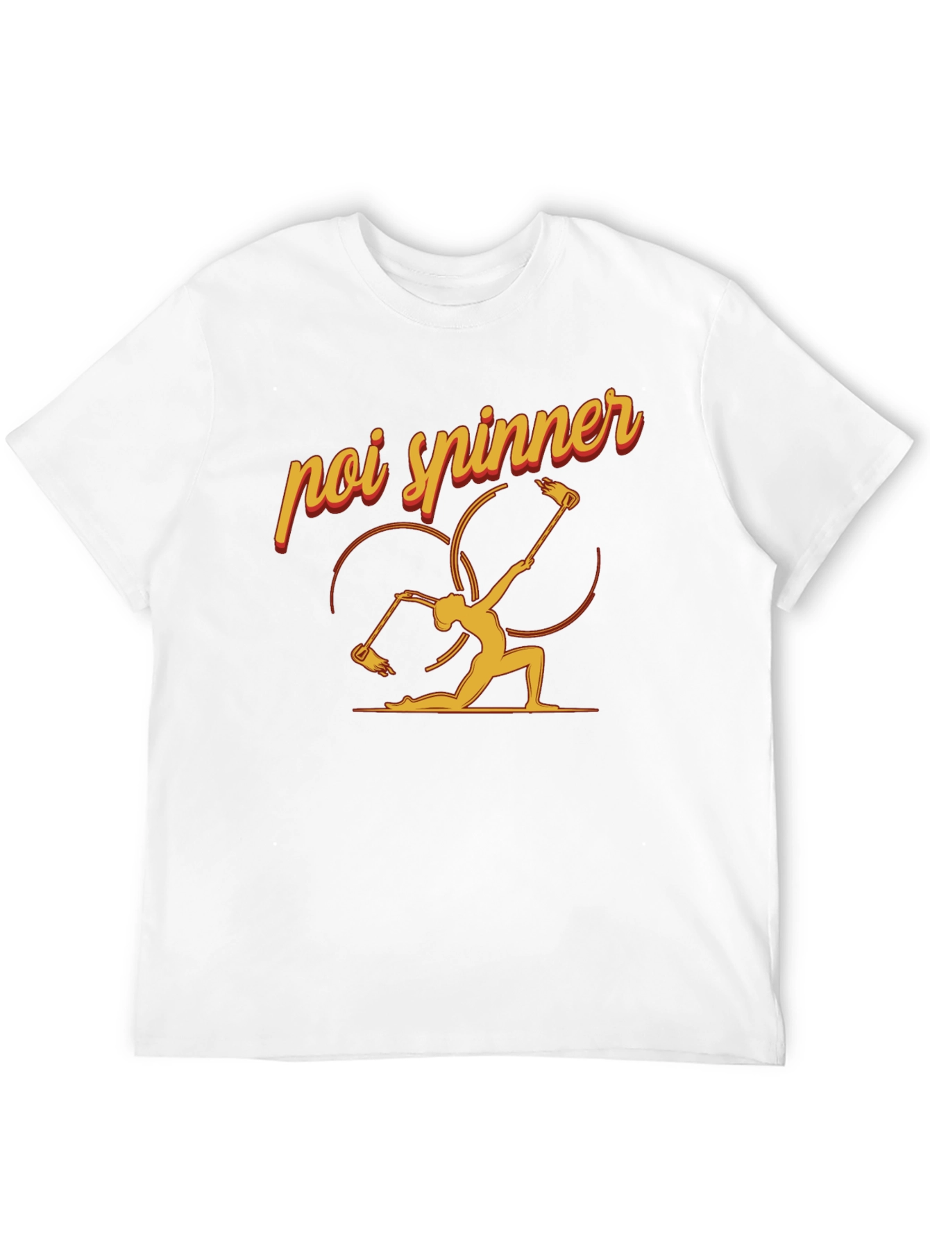 Poi Spinner Graphic Tee - Black Cotton T-Shirt