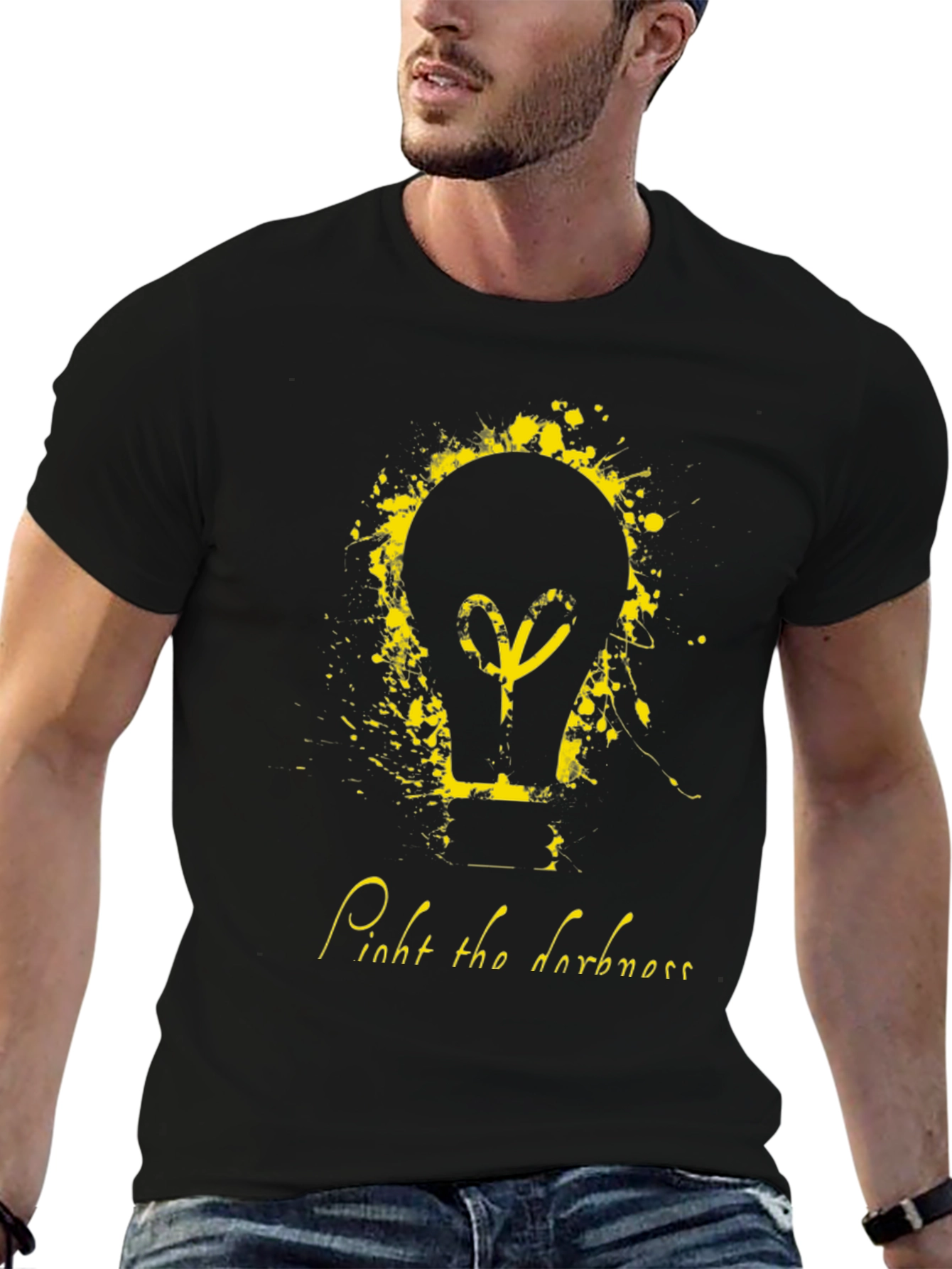 Mens Light the Darkness Graphic Tee