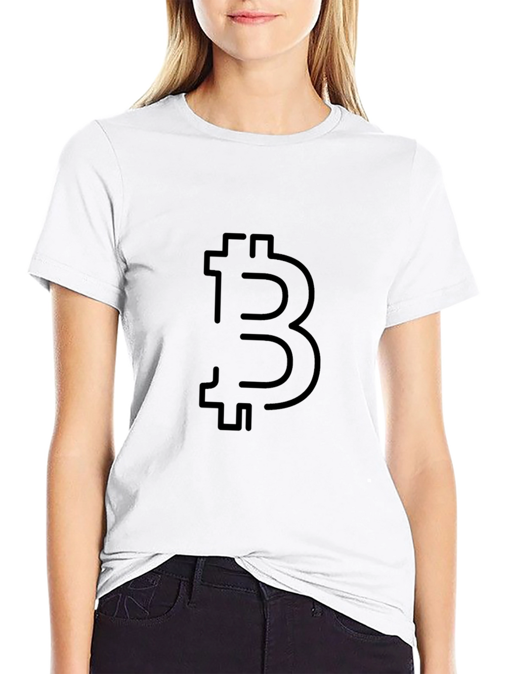 Bitcoin Logo Black T-Shirt Crypto Currency Tee