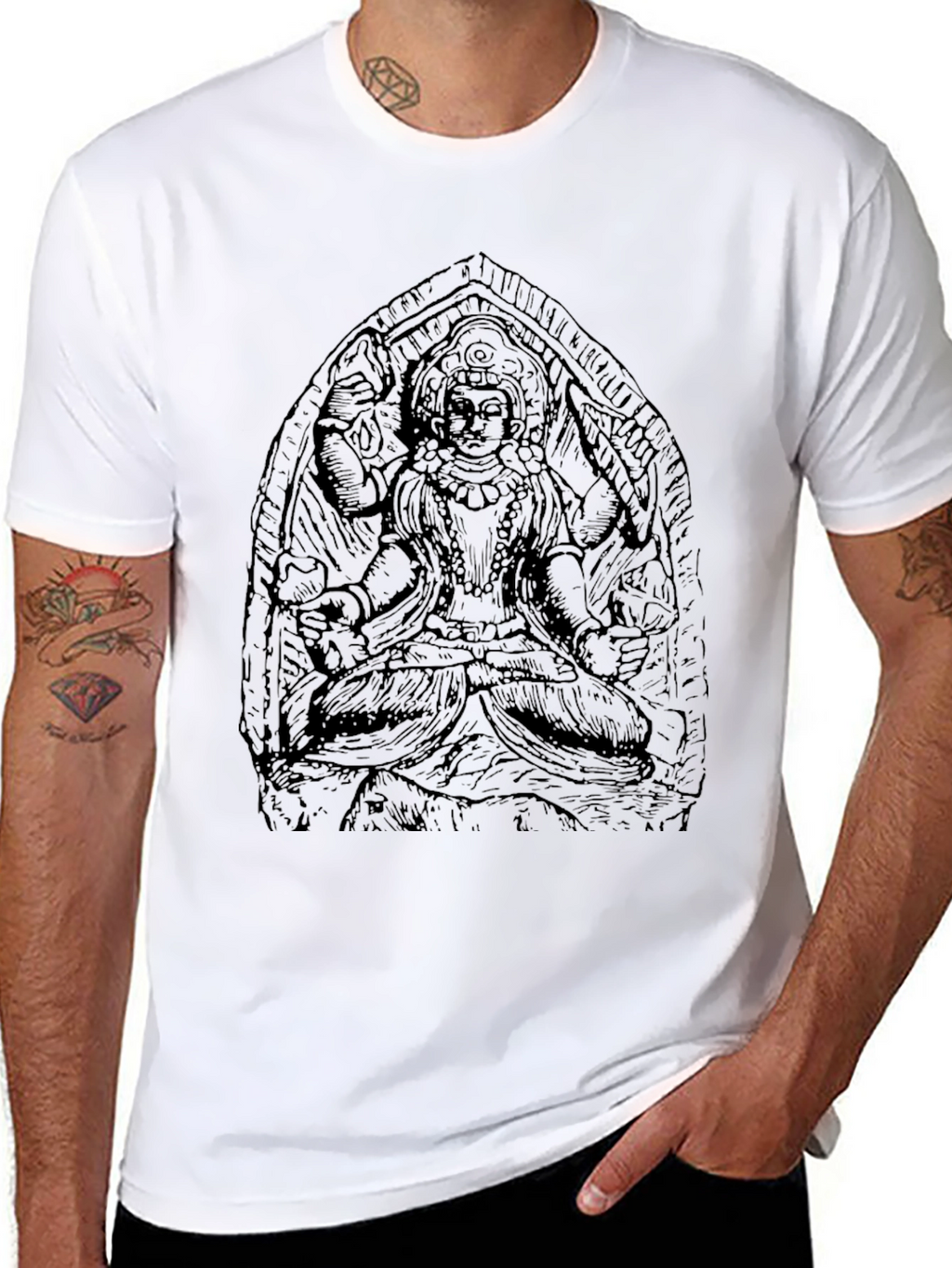 Graphic Print Tee - Artistic Design