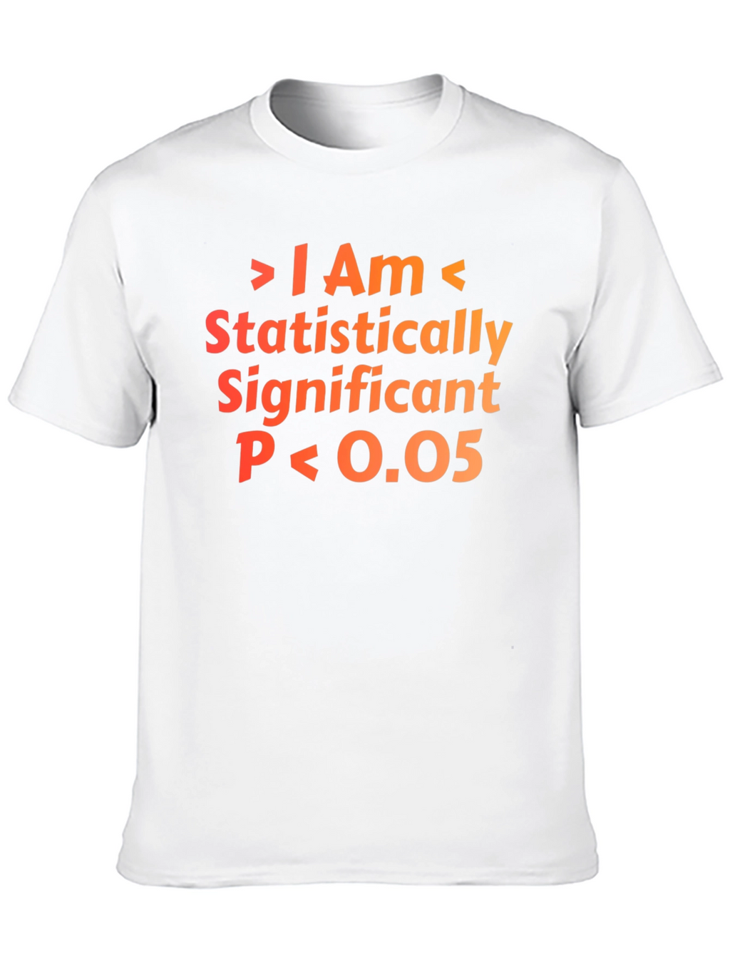 Statistically Significant P<0.05 T-Shirt - Black Cotton Blend