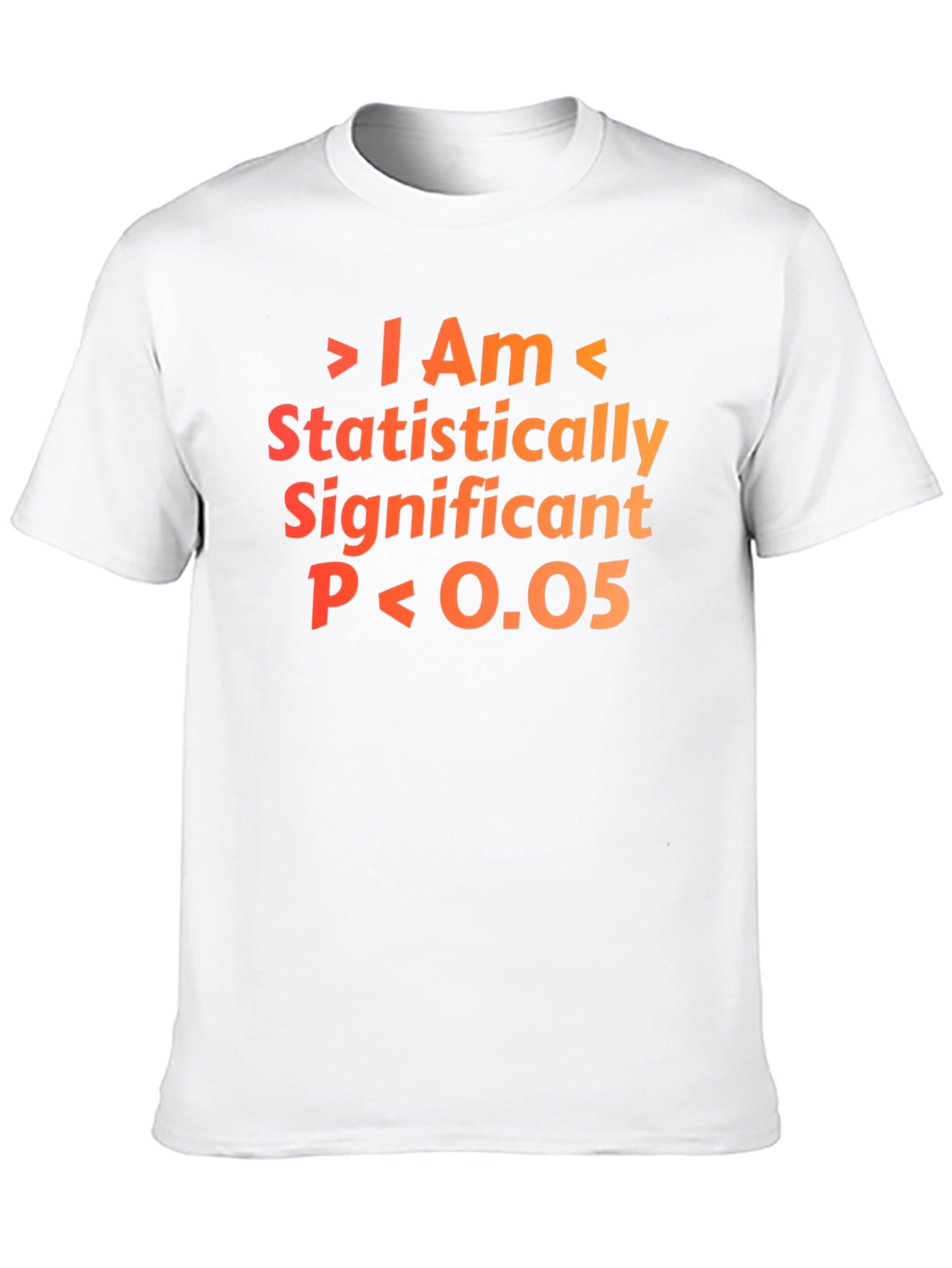 Statistically Significant P<0.05 T-Shirt - Black Cotton Blend