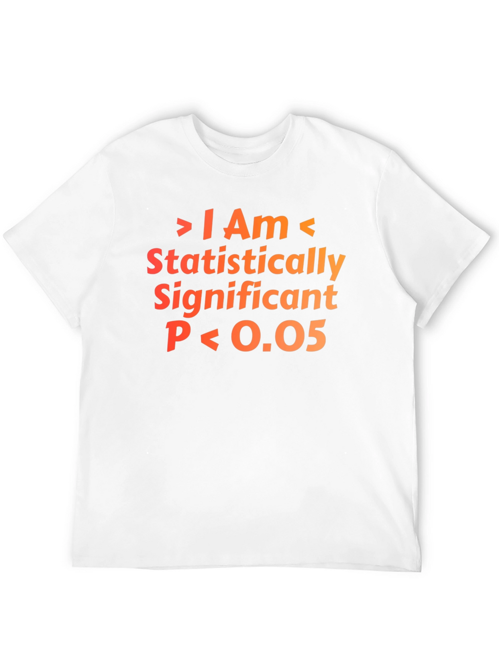 Statistically Significant P<0.05 T-Shirt - Black Cotton Blend