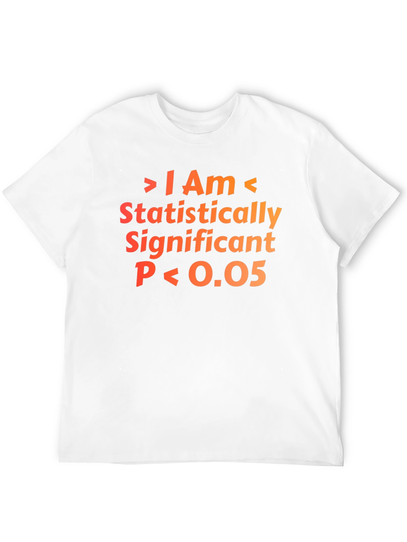 Statistically Significant P<0.05 T-Shirt - Black Cotton Blend