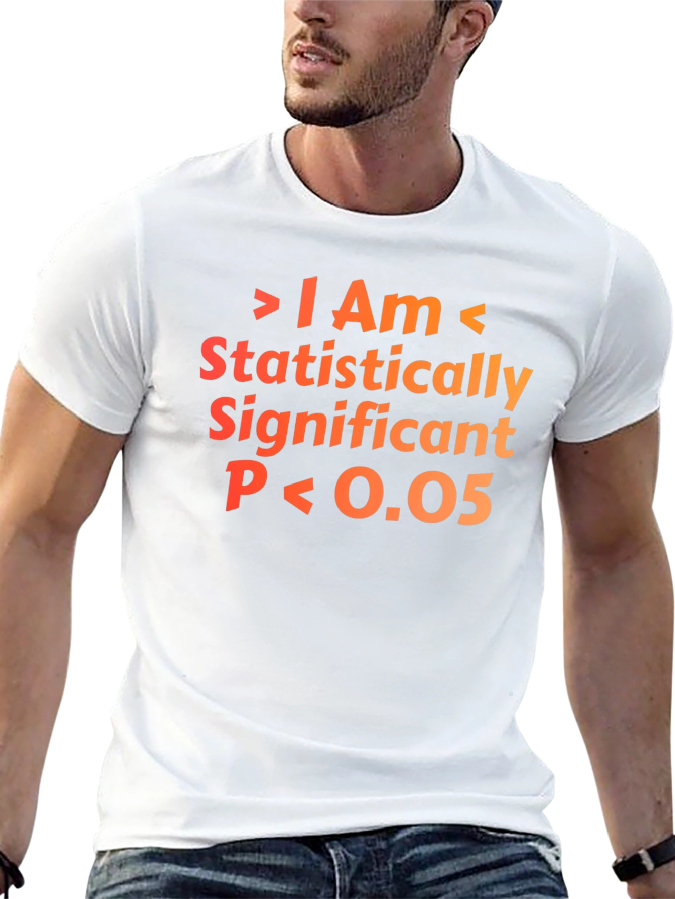 Statistically Significant P<0.05 T-Shirt - Black Cotton Blend