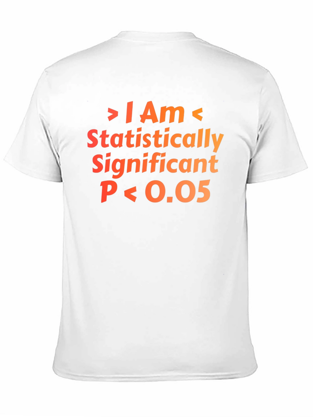 Statistically Significant P<0.05 T-Shirt - Black Cotton Blend