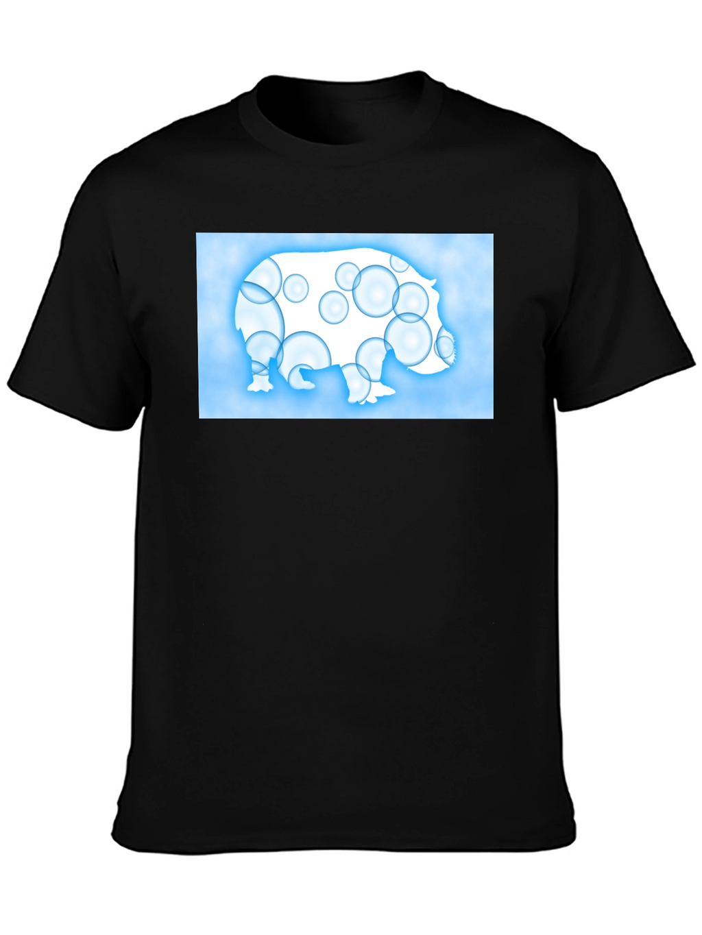 Bubble Hippo T-Shirt - Unique Design