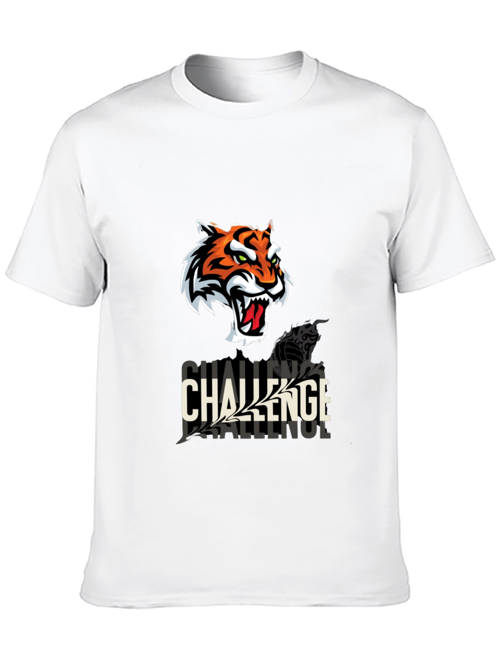 Challenge Tiger Graphic T-Shirt - Black