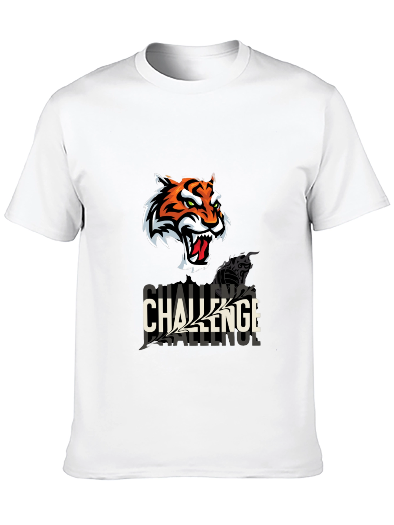 Challenge Tiger Graphic T-Shirt - Black