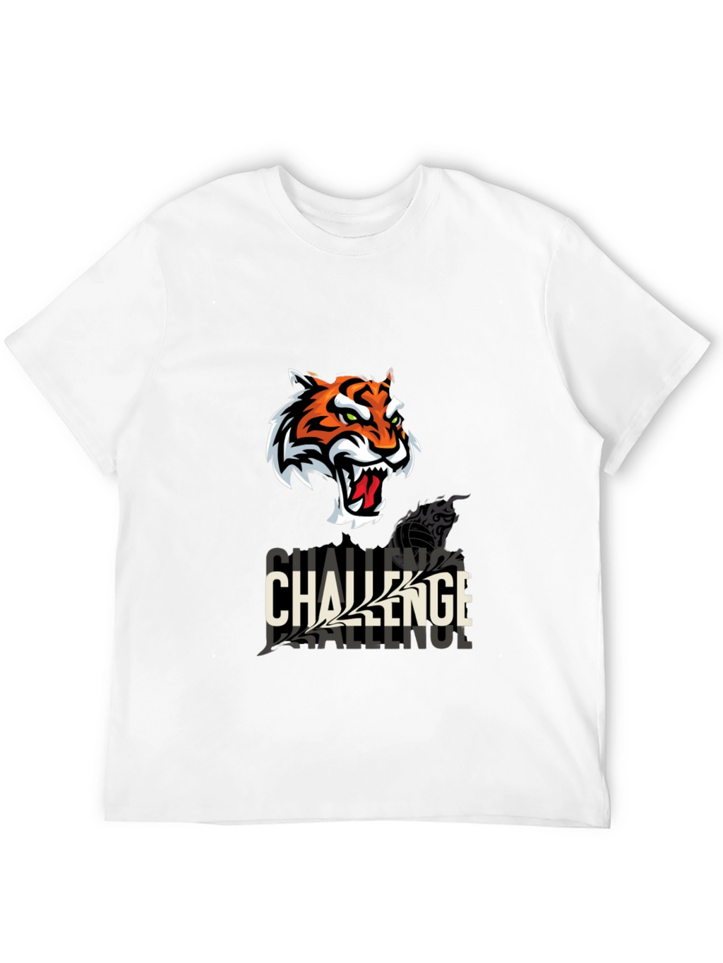 Challenge Tiger Graphic T-Shirt - Black