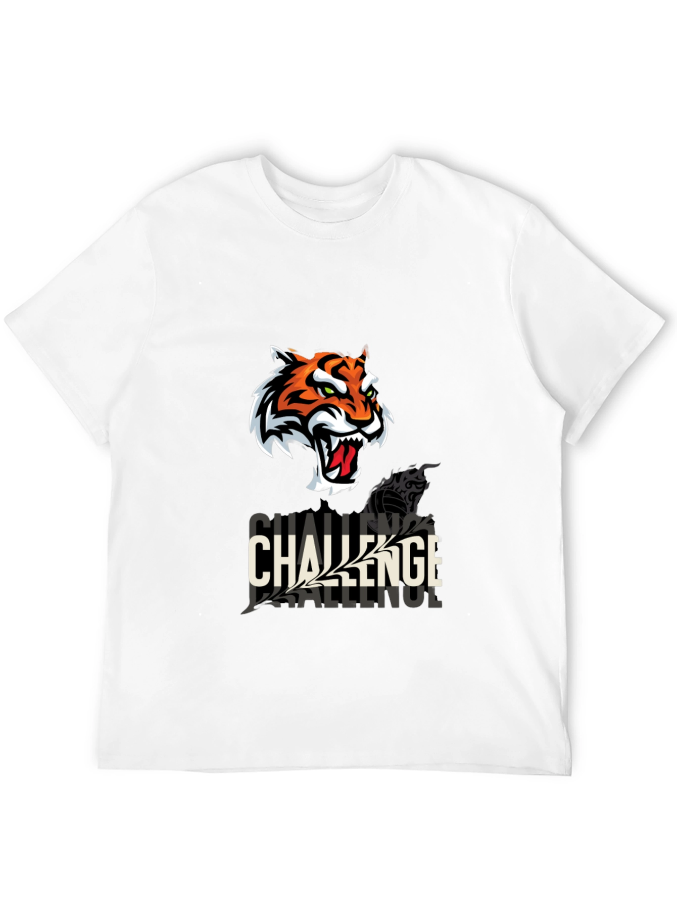 Challenge Tiger Graphic T-Shirt - Black