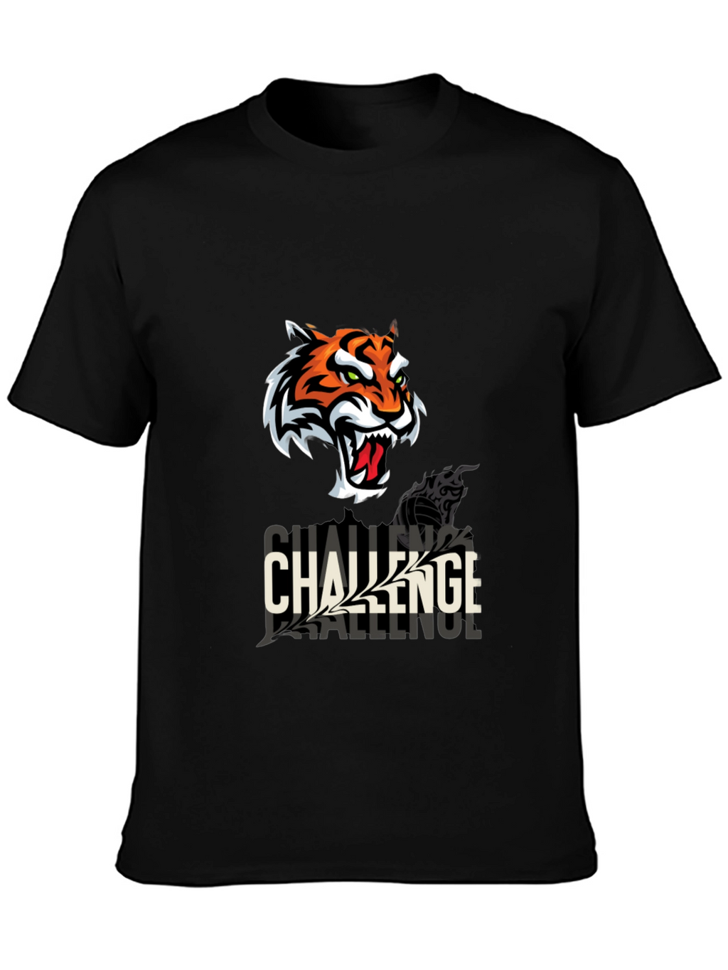 Challenge Tiger Graphic T-Shirt - Black
