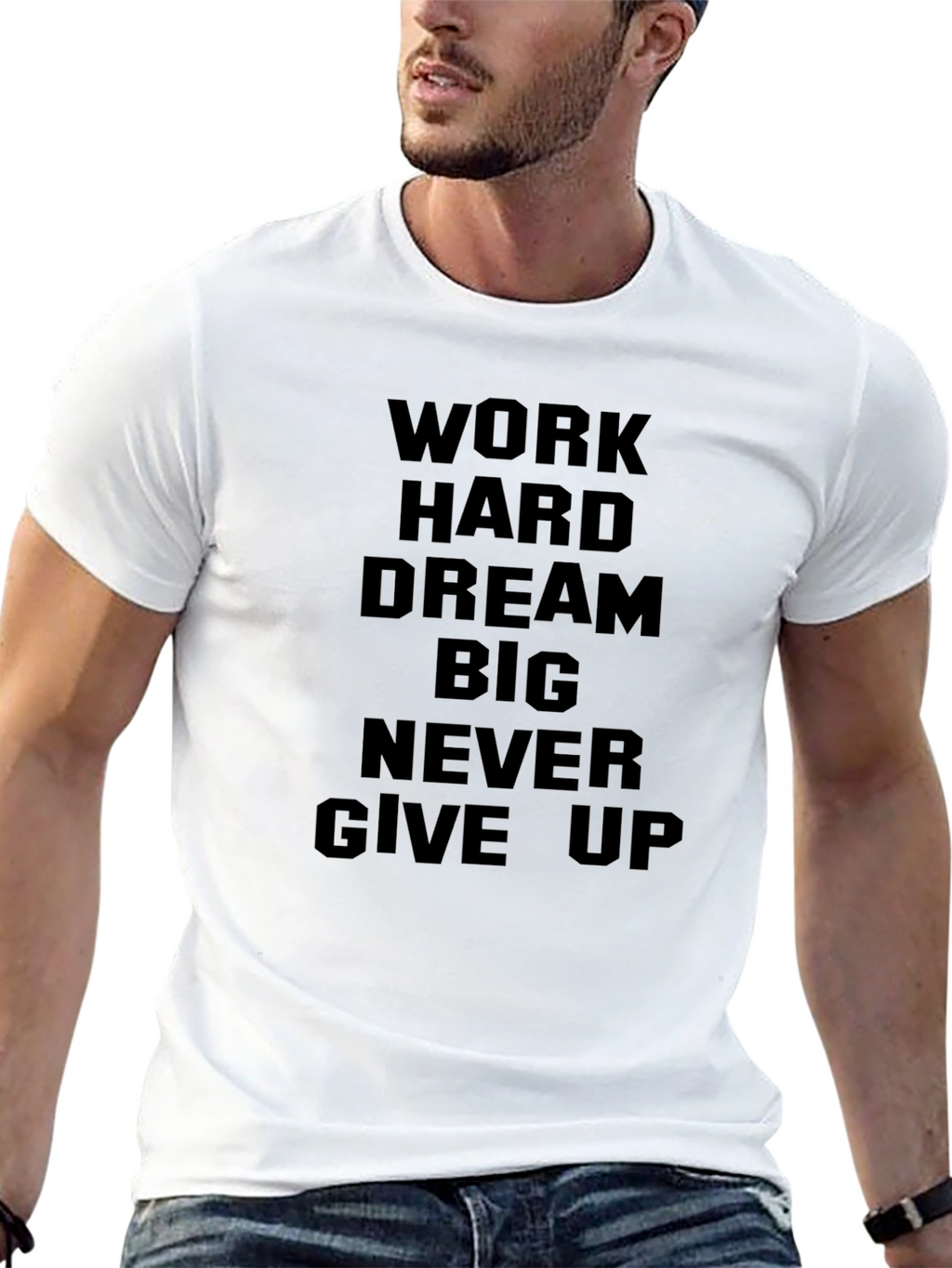 Inspirational Work Hard Graphic Tee