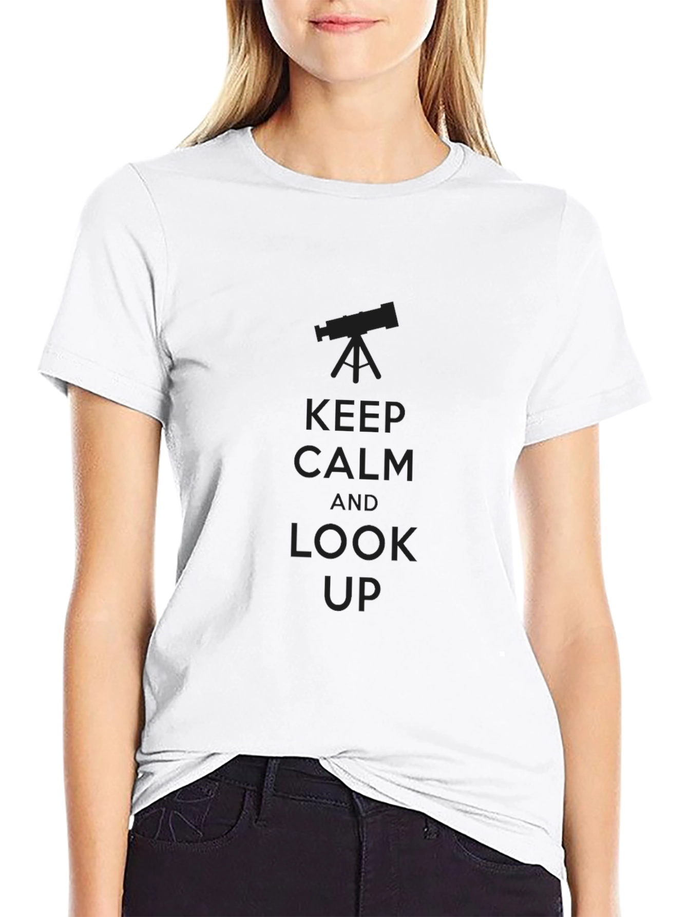 Keep Calm Telescope T-Shirt - Astronomy Lovers Gift
