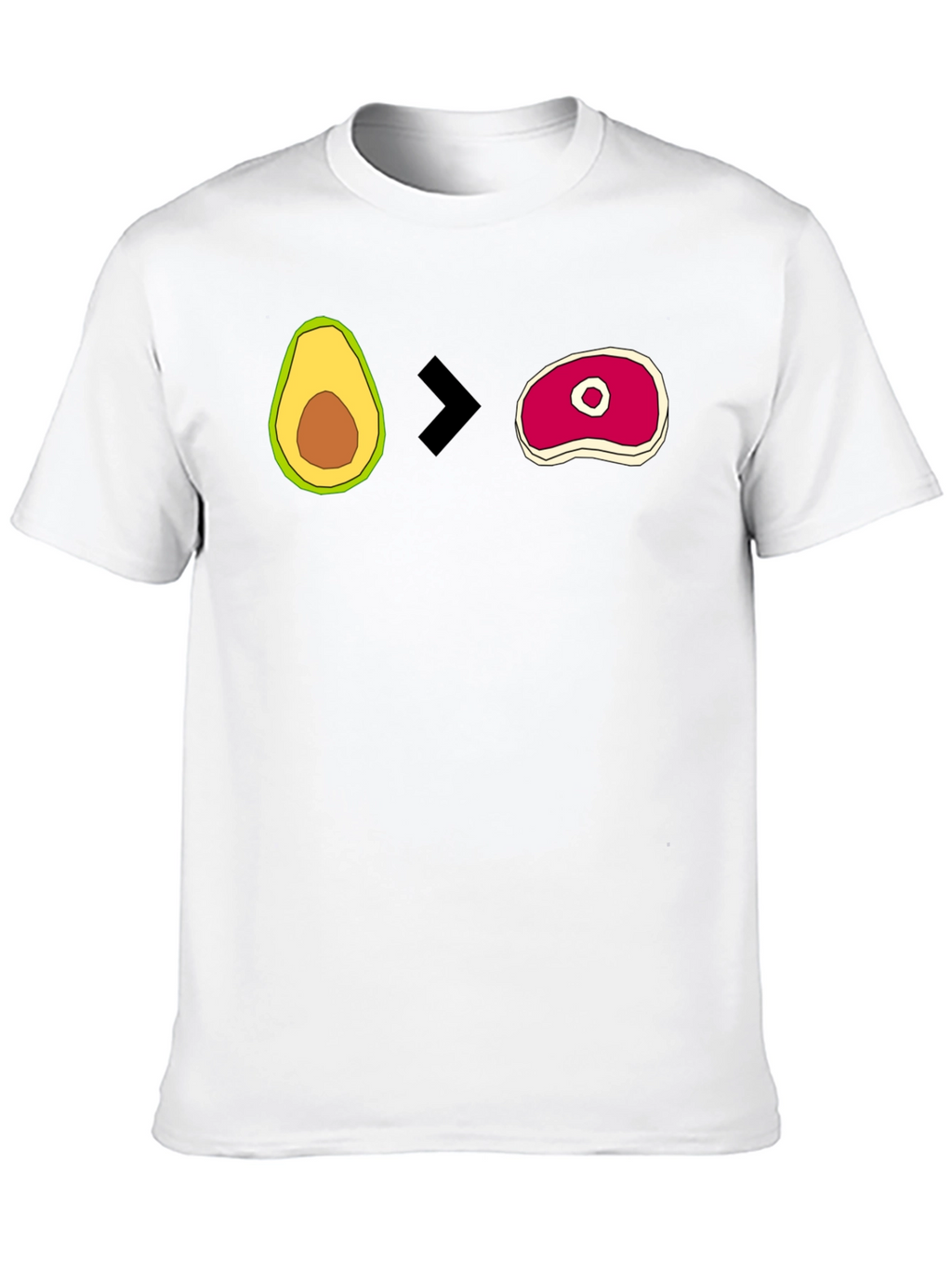 Avocado > Steak Graphic T-Shirt - Mens Black Tee