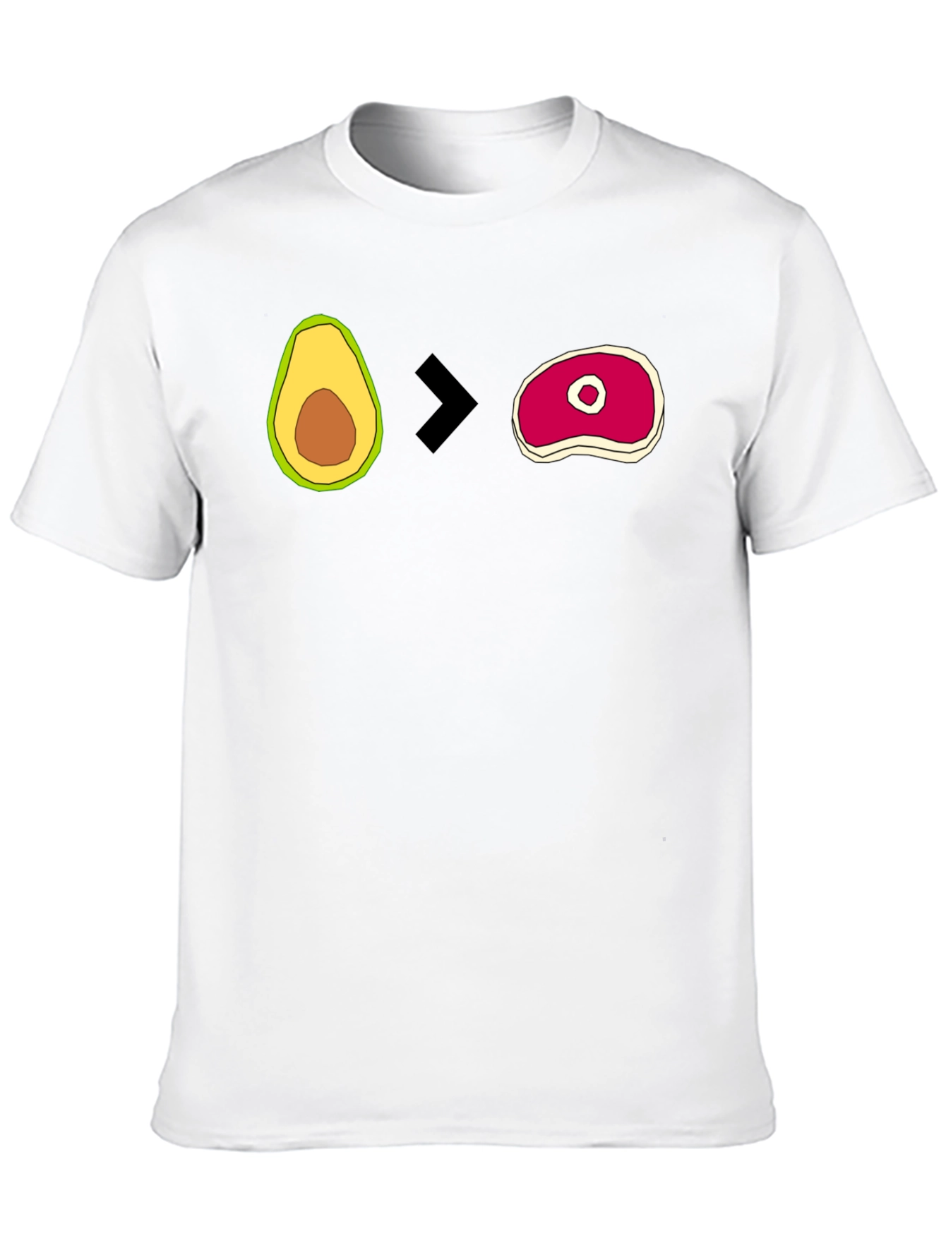 Avocado > Steak Graphic T-Shirt - Mens Black Tee