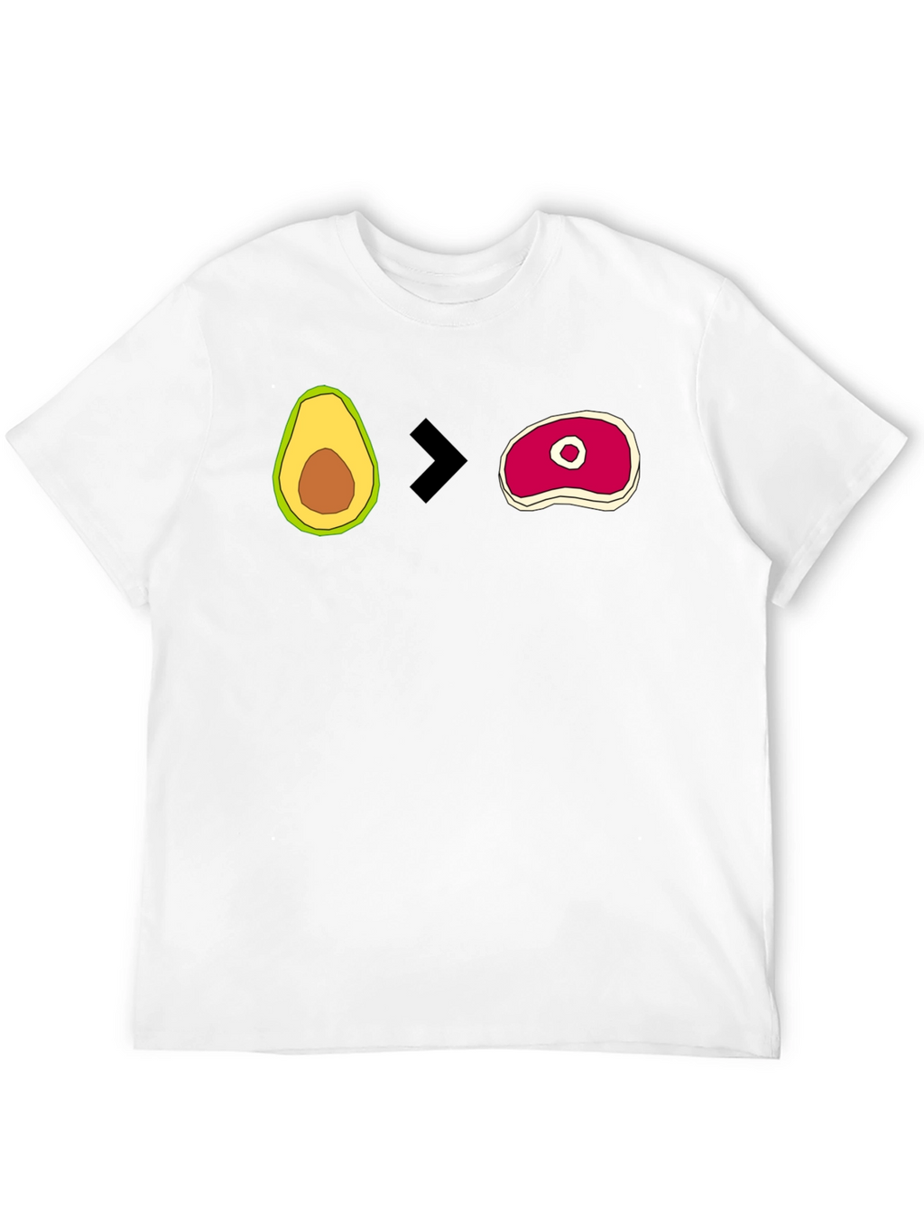 Avocado > Steak Graphic T-Shirt - Mens Black Tee
