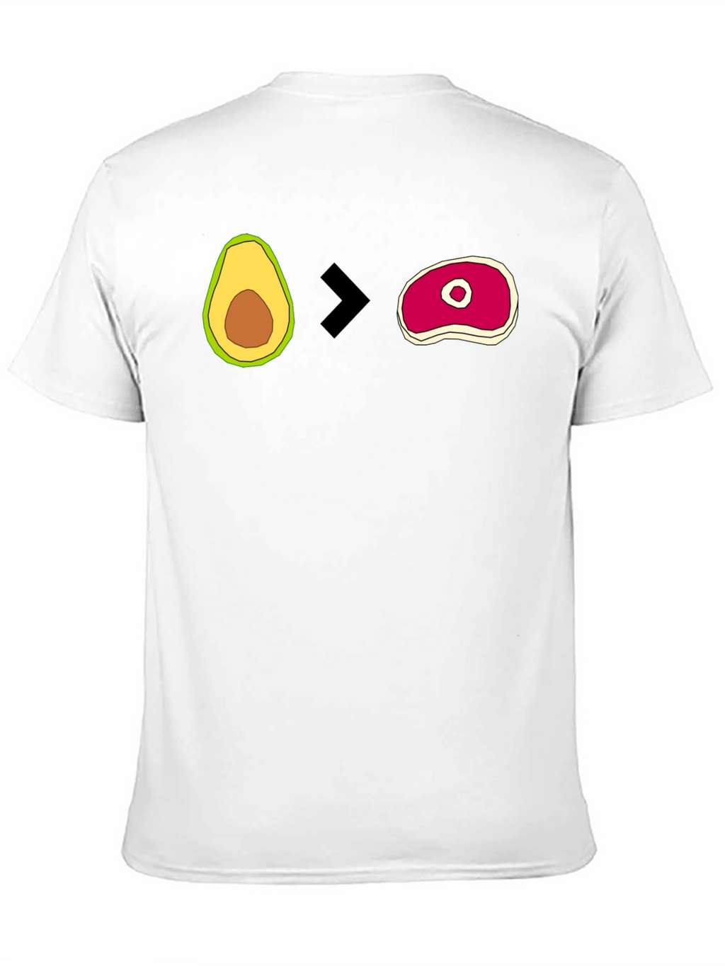 Avocado > Steak Graphic T-Shirt - Mens Black Tee