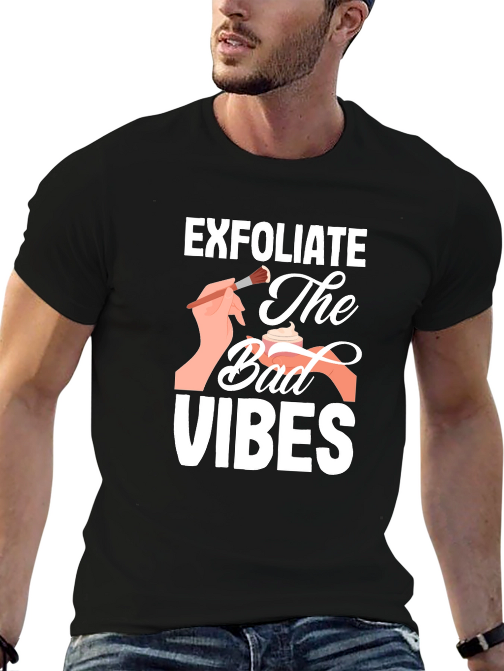 Exfoliate Bad Vibes Graphic Tee