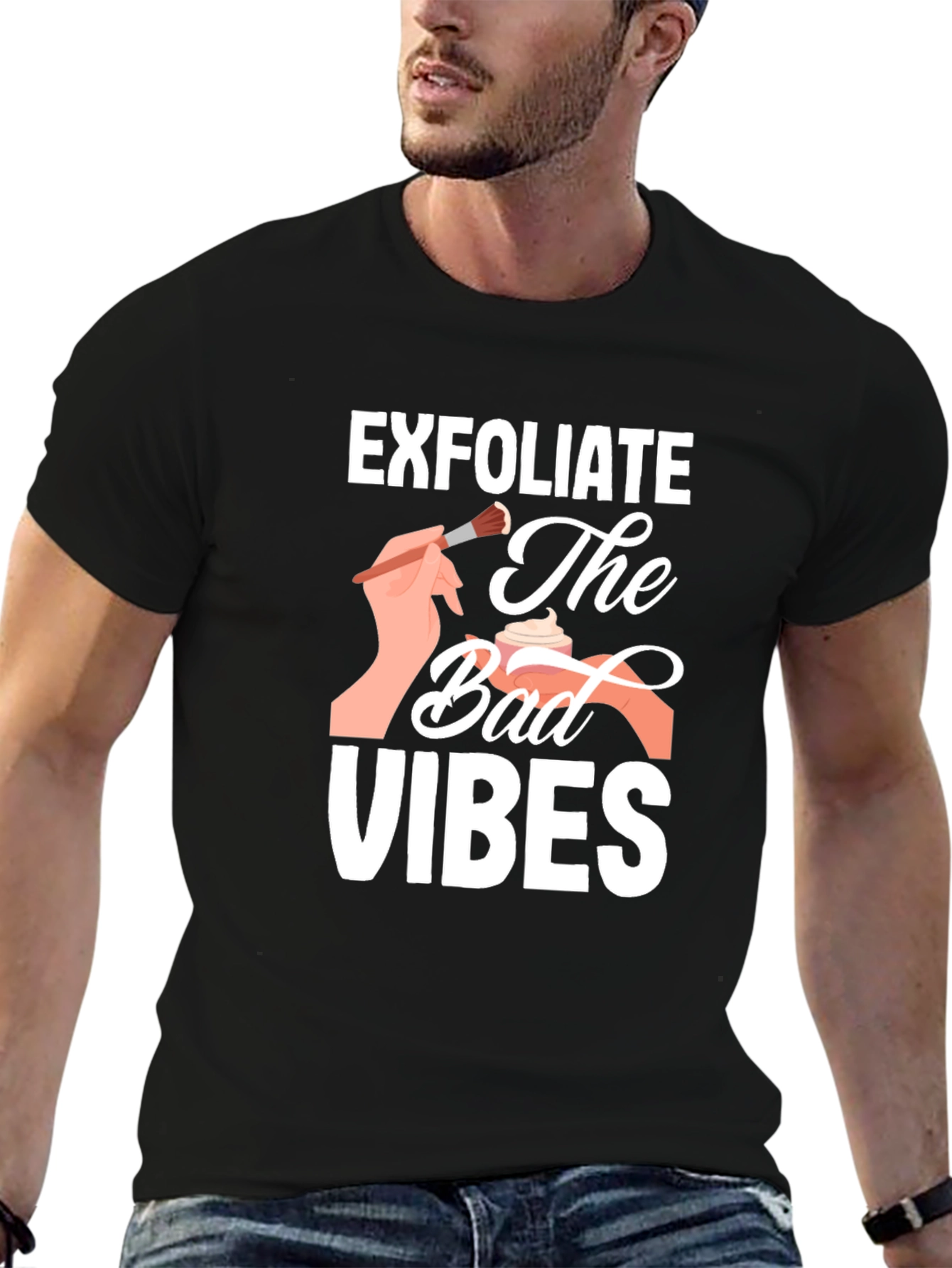 Exfoliate Bad Vibes Graphic Tee
