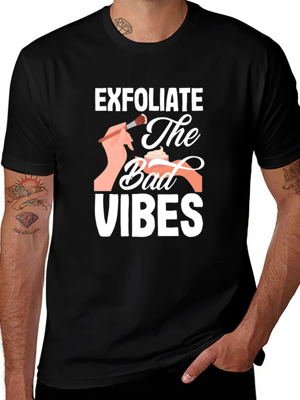 Exfoliate Bad Vibes Graphic Tee