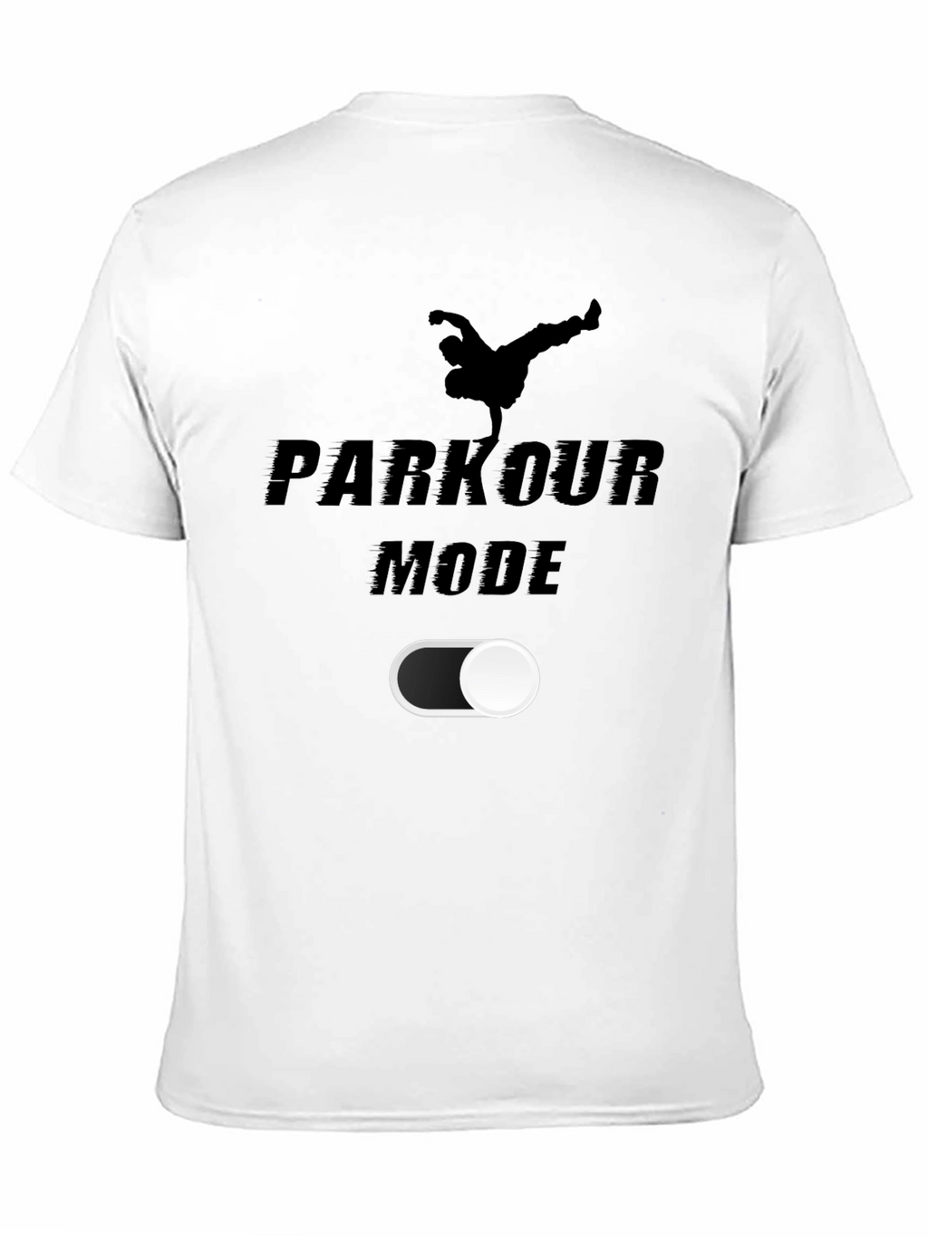 Parkour Mode On T-Shirt | Black Graphic Tee