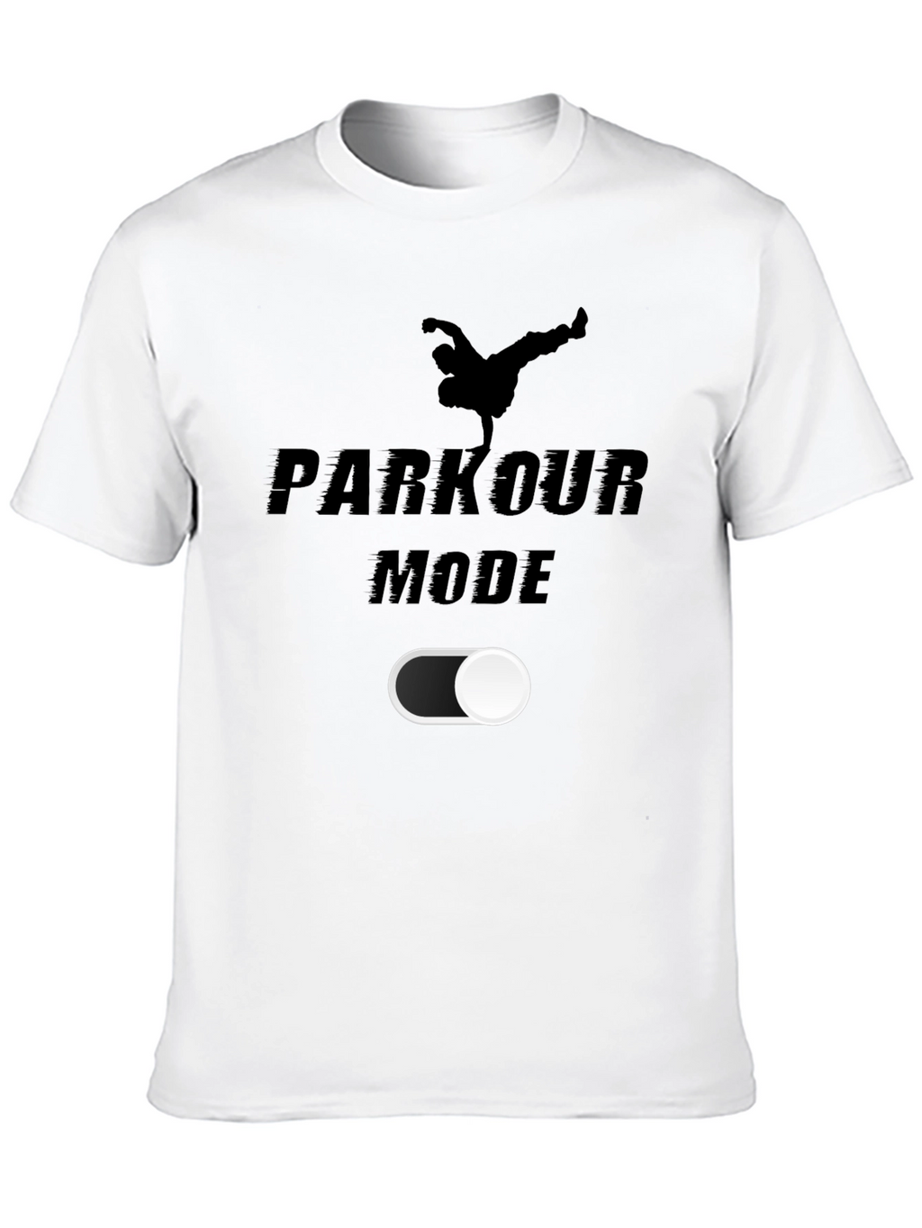 Parkour Mode On T-Shirt | Black Graphic Tee
