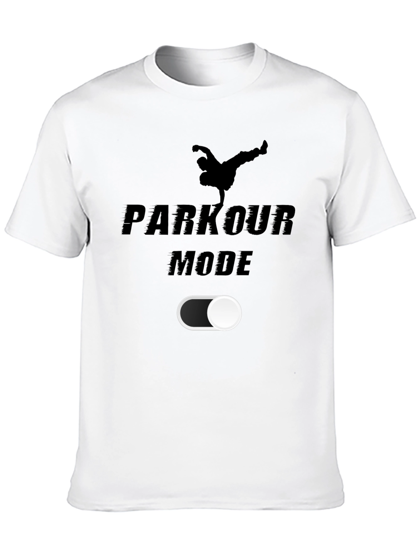 Parkour Mode On T-Shirt | Black Graphic Tee