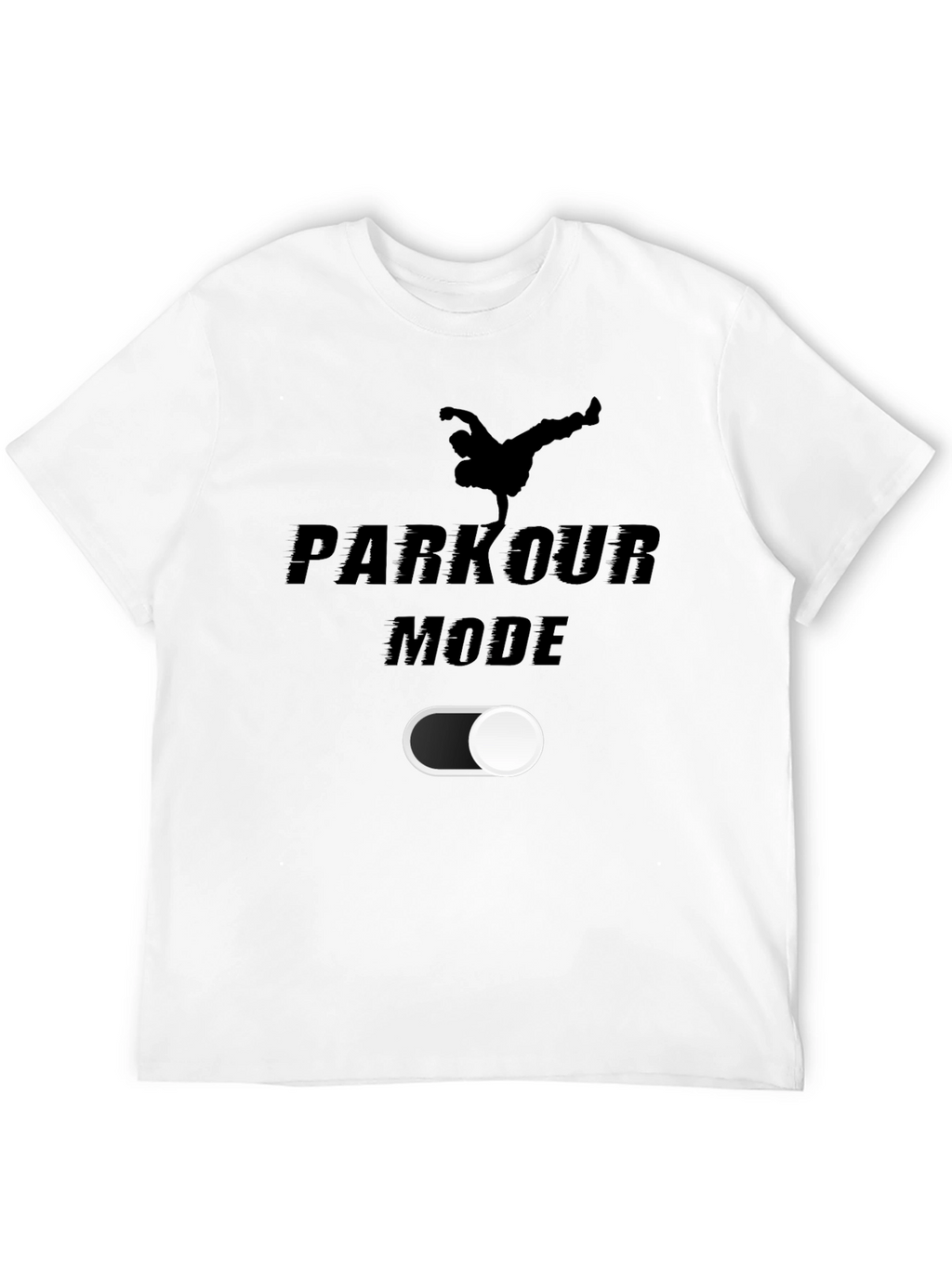 Parkour Mode On T-Shirt | Black Graphic Tee