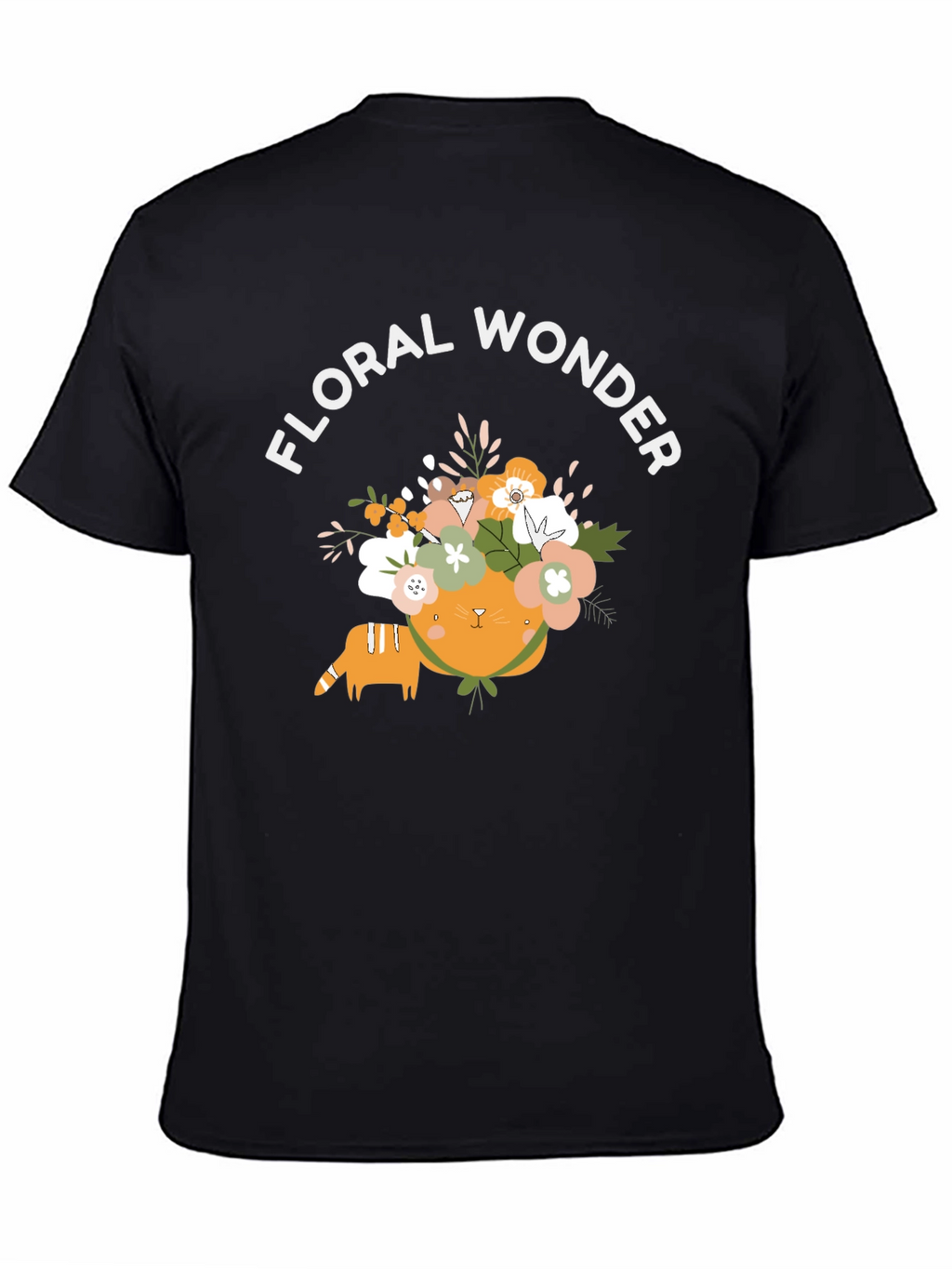 Floral Wonder Cat Graphic Tee
