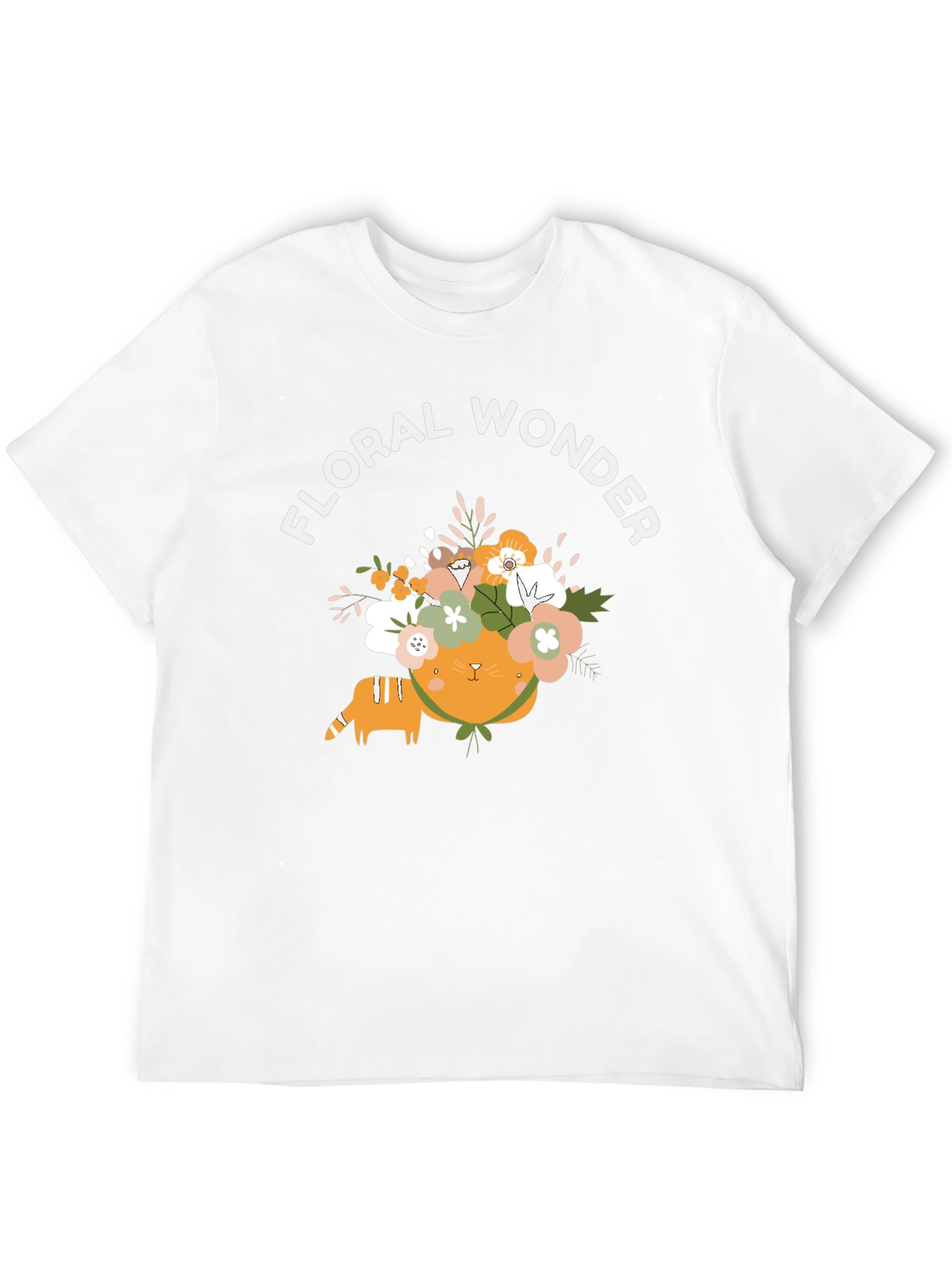 Floral Wonder Cat Graphic Tee