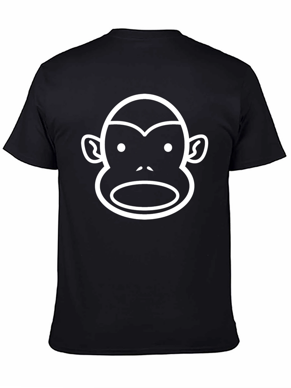 Monkey Face Graphic Tee - Black T-Shirt