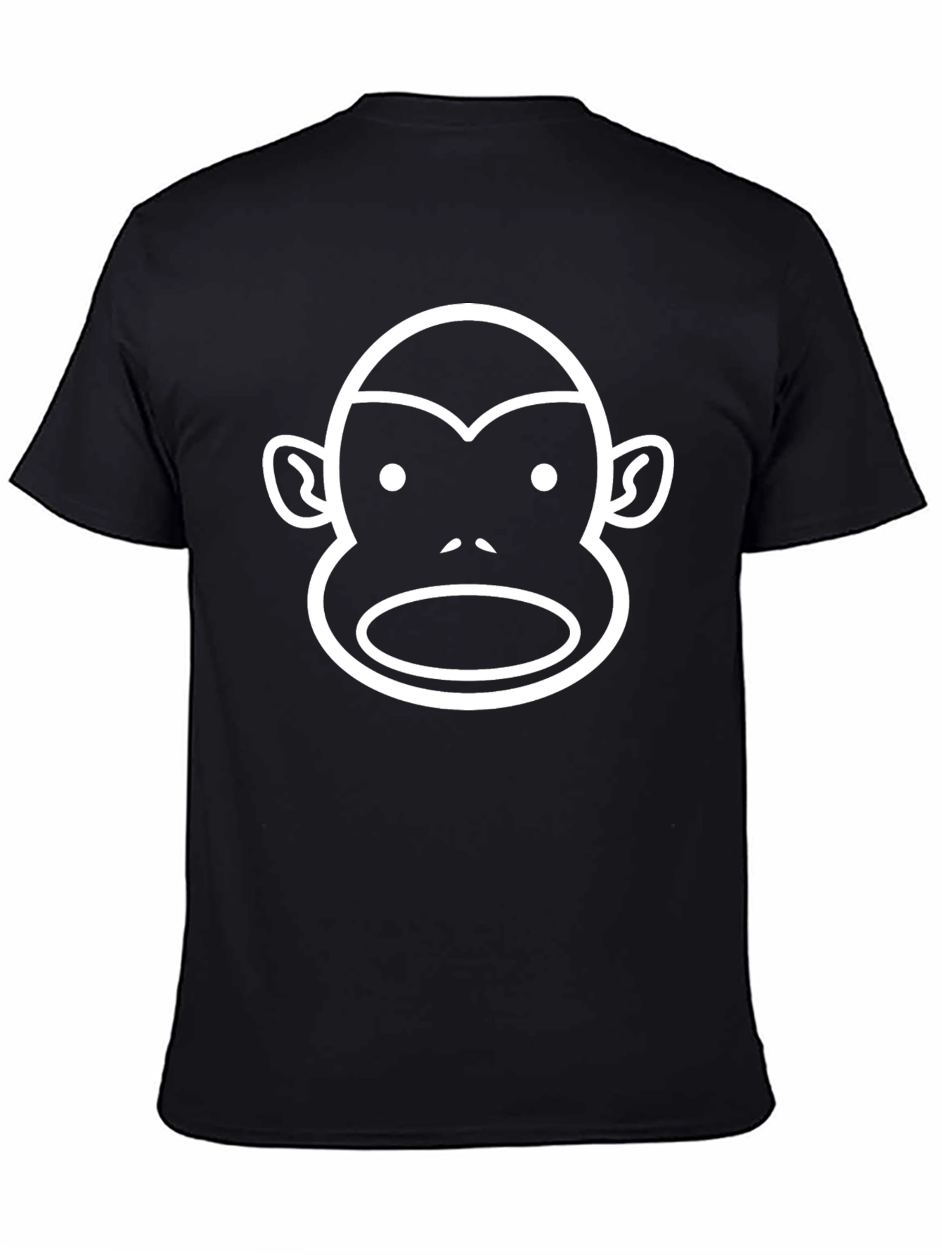 Monkey Face Graphic Tee - Black T-Shirt