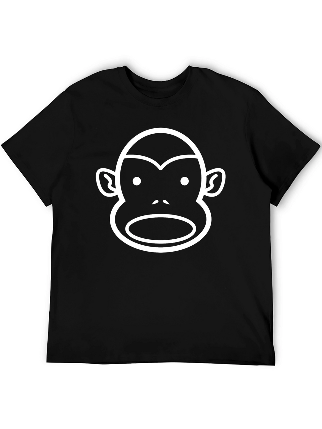 Monkey Face Graphic Tee - Black T-Shirt