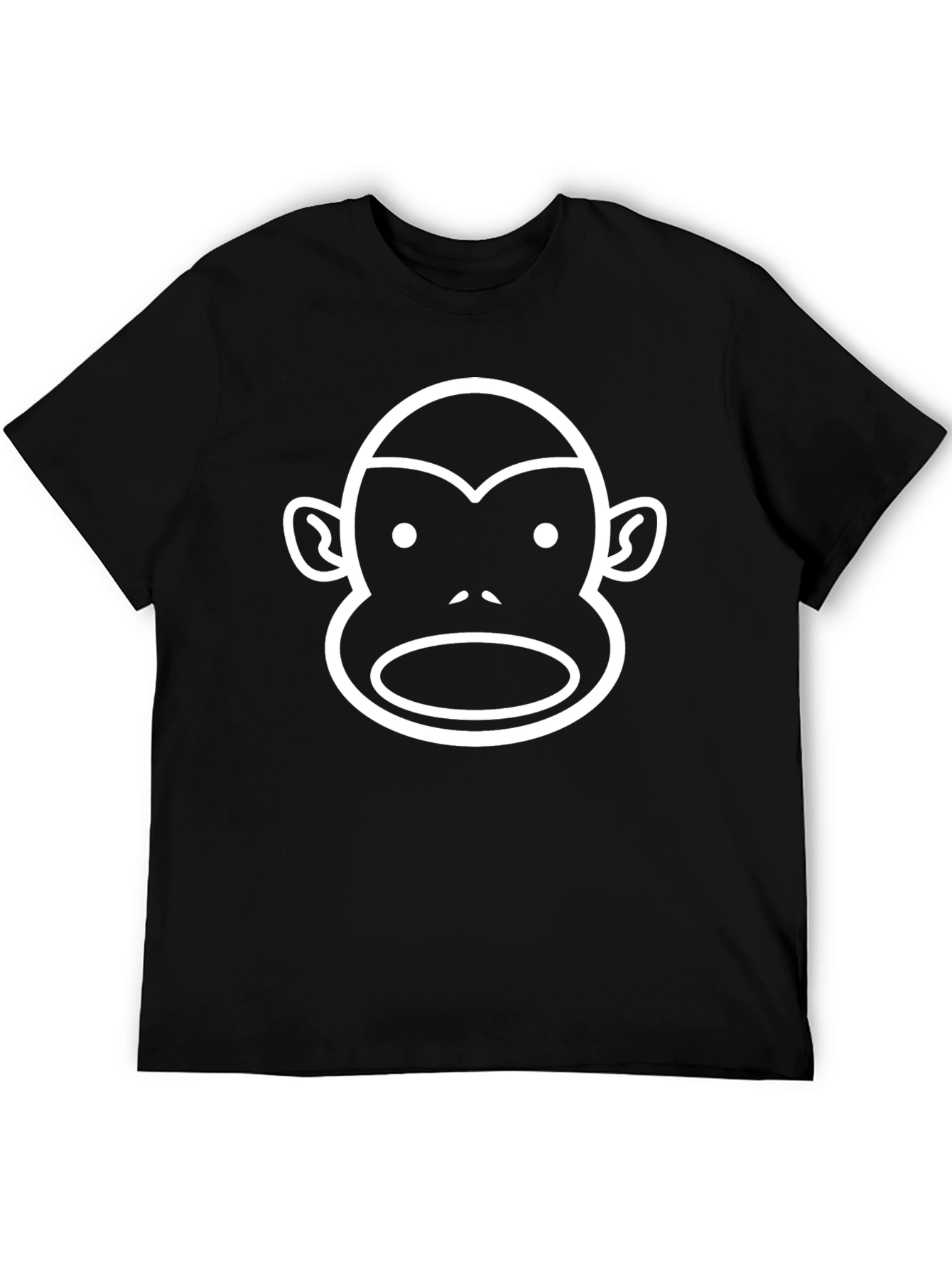 Monkey Face Graphic Tee - Black T-Shirt