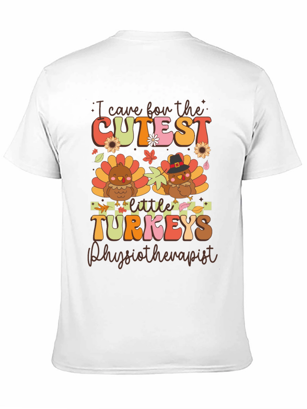 Cute Thanksgiving Physiotherapist Turkey T-Shirt