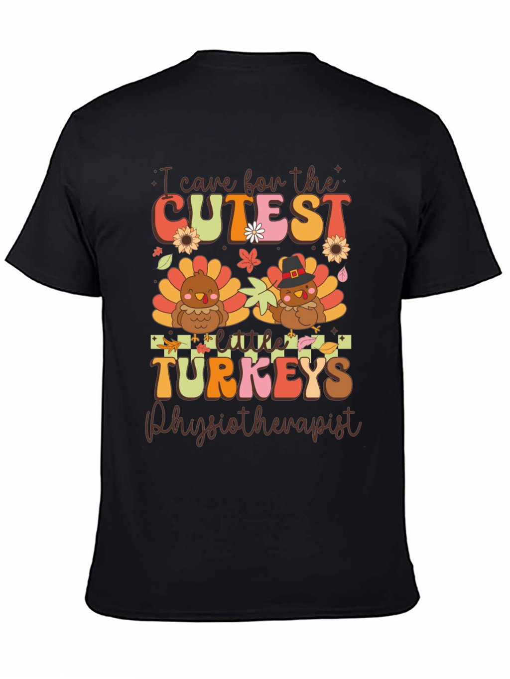 Cute Thanksgiving Physiotherapist Turkey T-Shirt