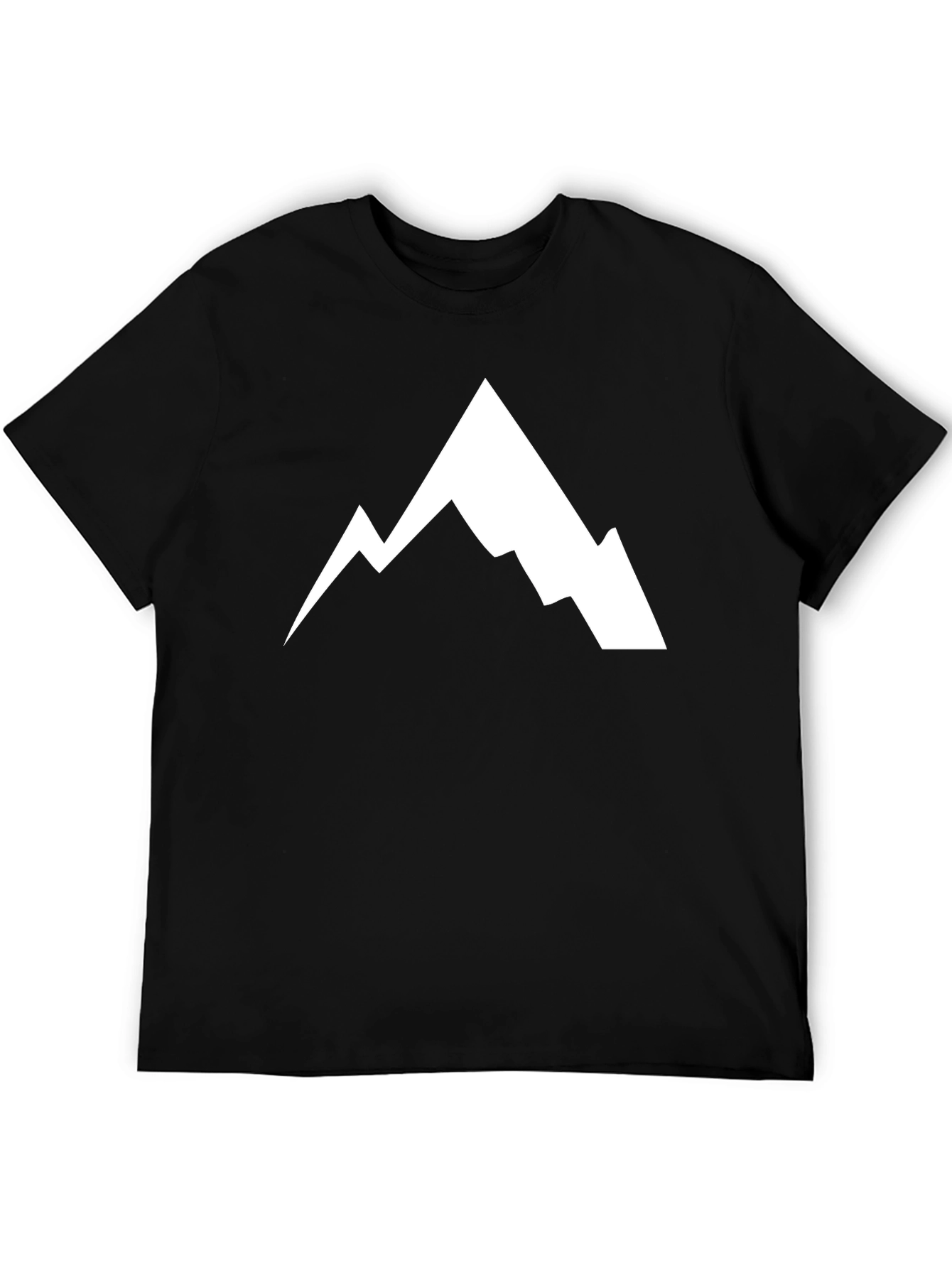 Mountain Graphic Tee - Black Cotton Blend