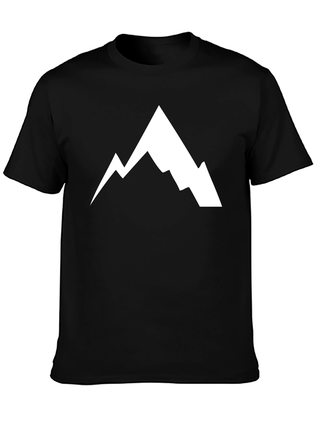 Mountain Graphic Tee - Black Cotton Blend